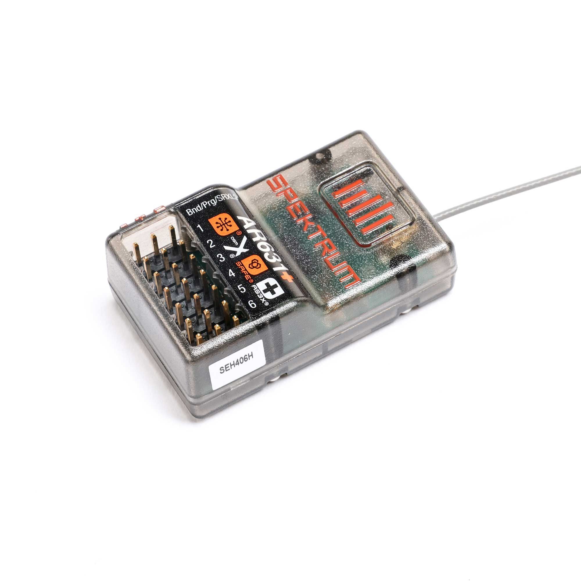 Récepteur AR631+ DSMX 6 canaux AS3X+ et SAFE - SPM-1031 - Breizh Modélisme.