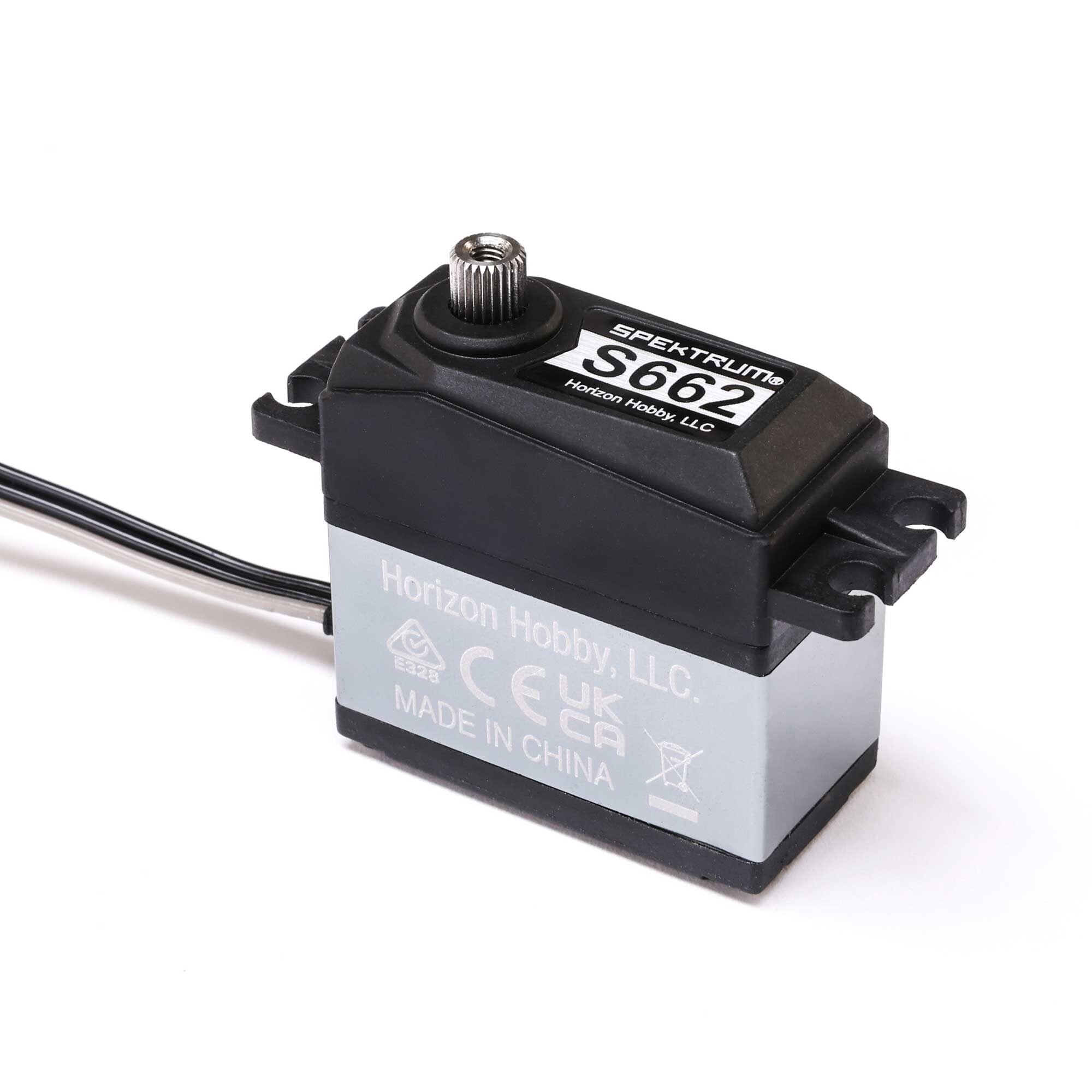 Servomoteur S662 18 kg engrenage en acier 25dts - SPMS662 - Breizh Modélisme.