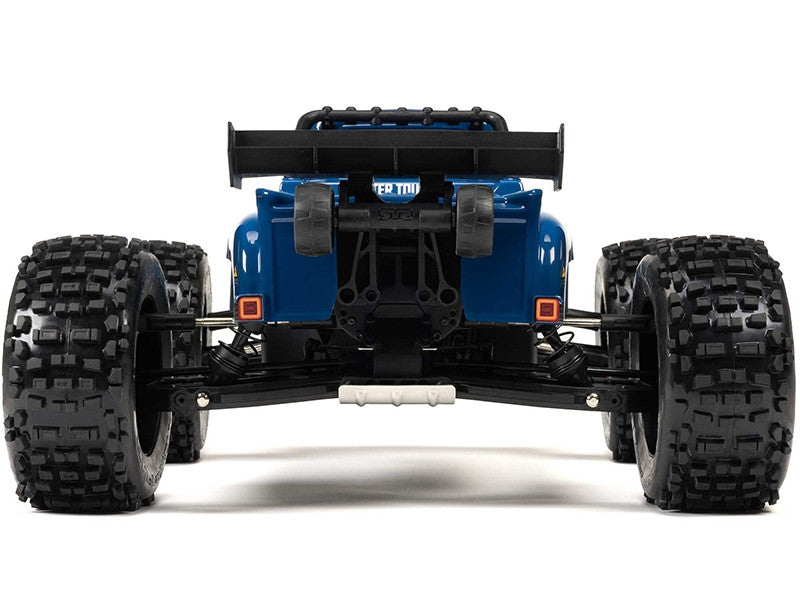 ARRMA ARA8611V6T2 Notorious 6S V6 1/8 4X4 BLX Brushless RTR, bleu - Breizh Modélisme.