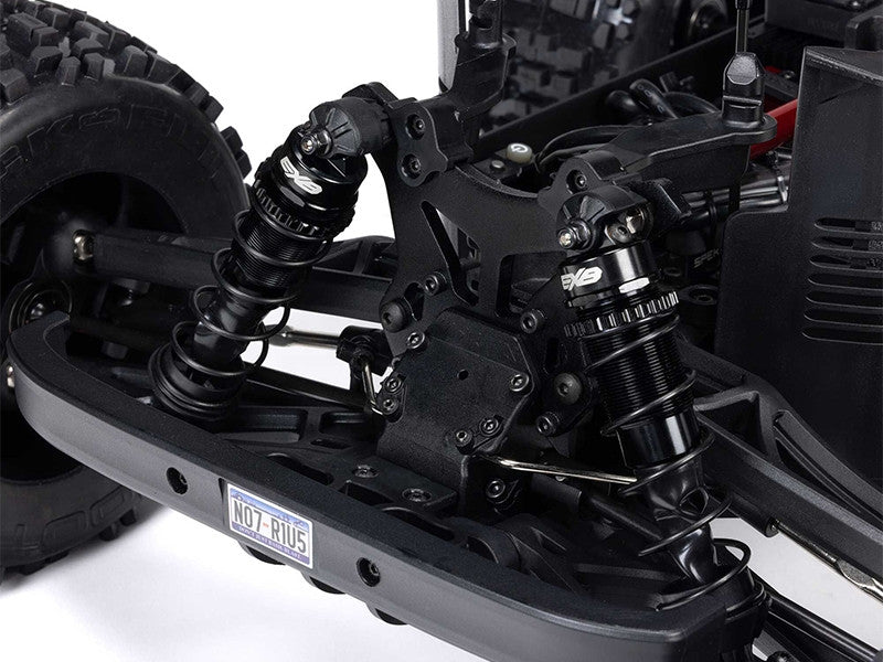 ARRMA ARA8611V6T2 Notorious 6S V6 1/8 4X4 BLX Brushless RTR, bleu - Breizh Modélisme.