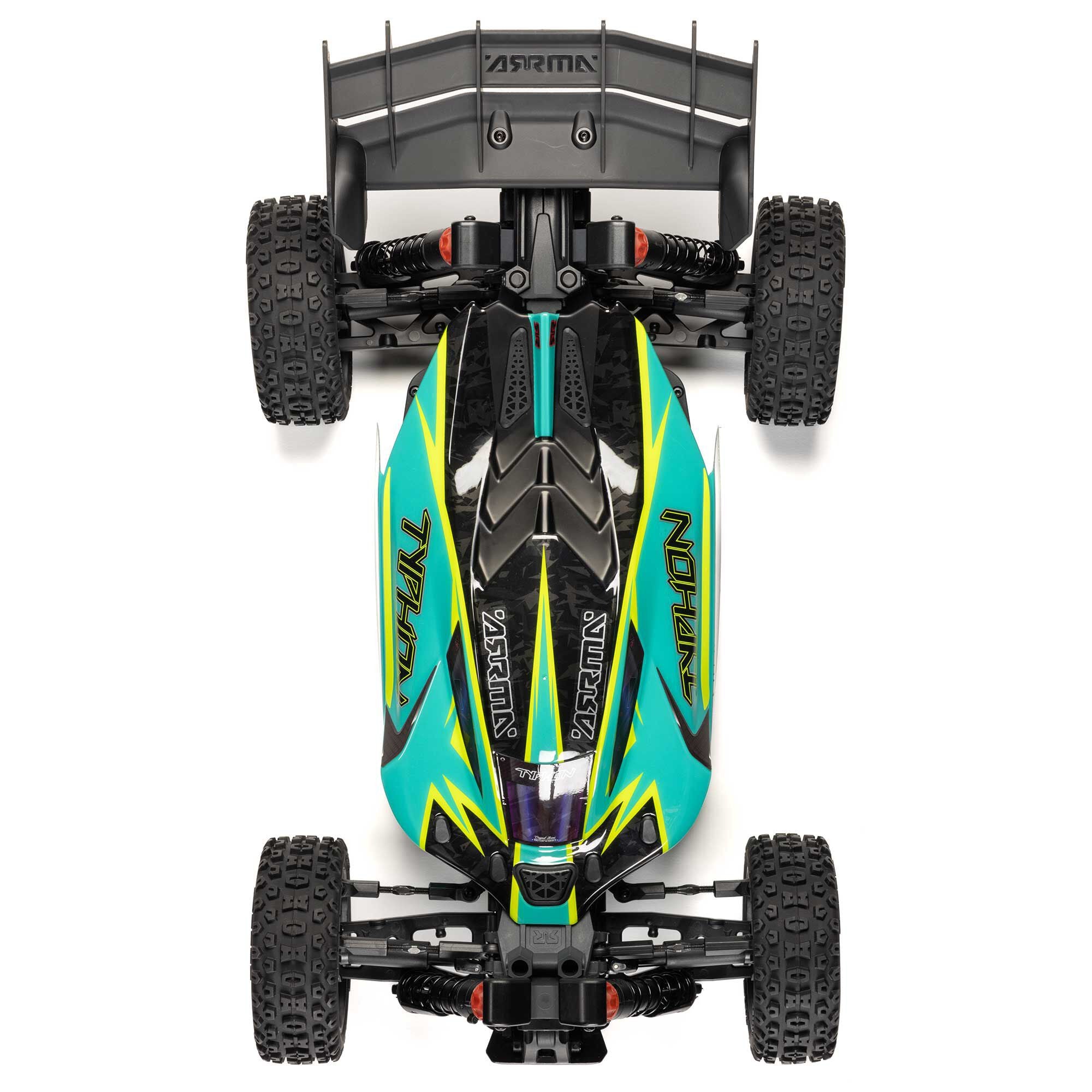 Arrma Buggy 4X4 Typhon brushless 223S BLX 1/8 avec DSC RTR vert - ARA4306V4T1 - Breizh Modélisme.