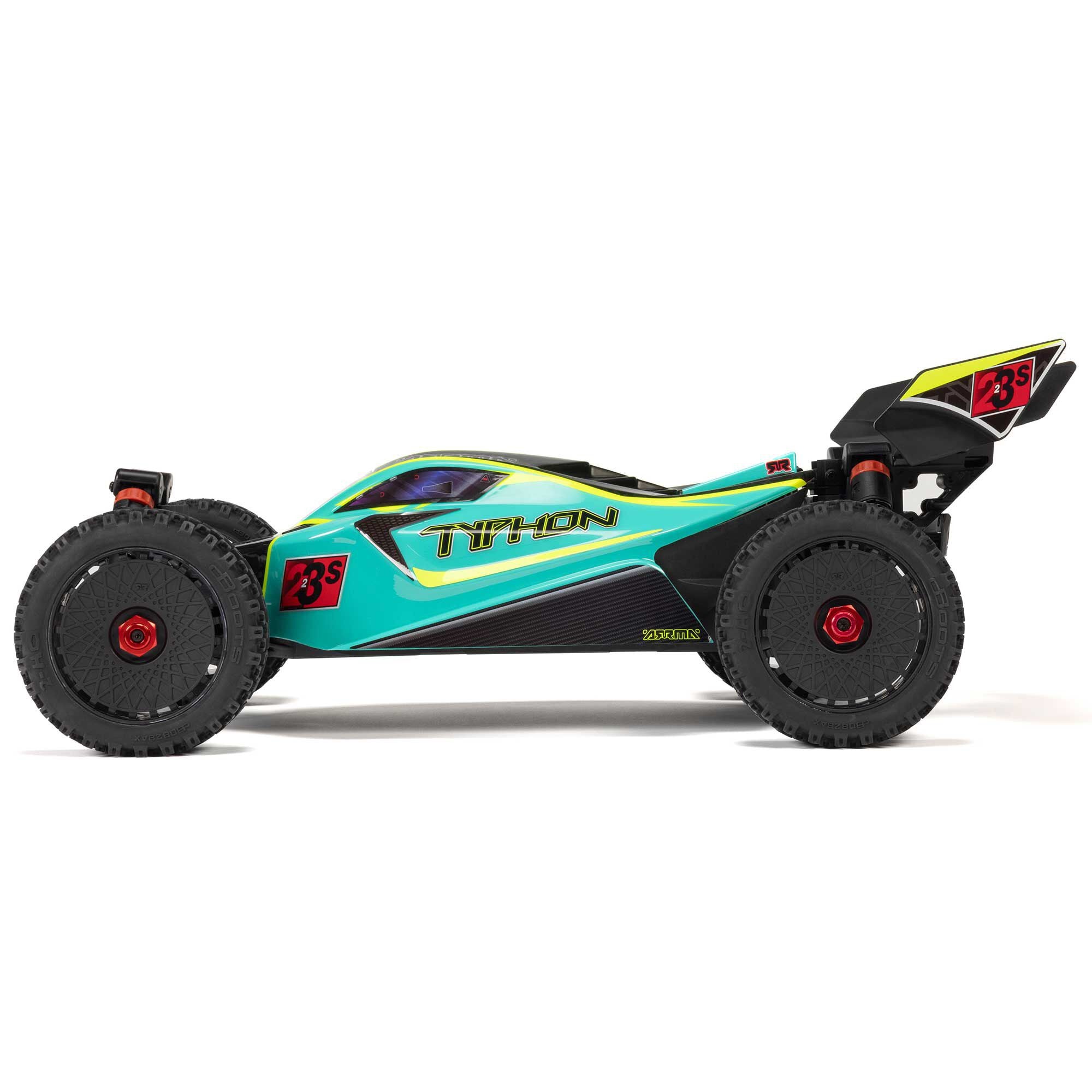 Arrma Buggy 4X4 Typhon brushless 223S BLX 1/8 avec DSC RTR vert - ARA4306V4T1 - Breizh Modélisme.
