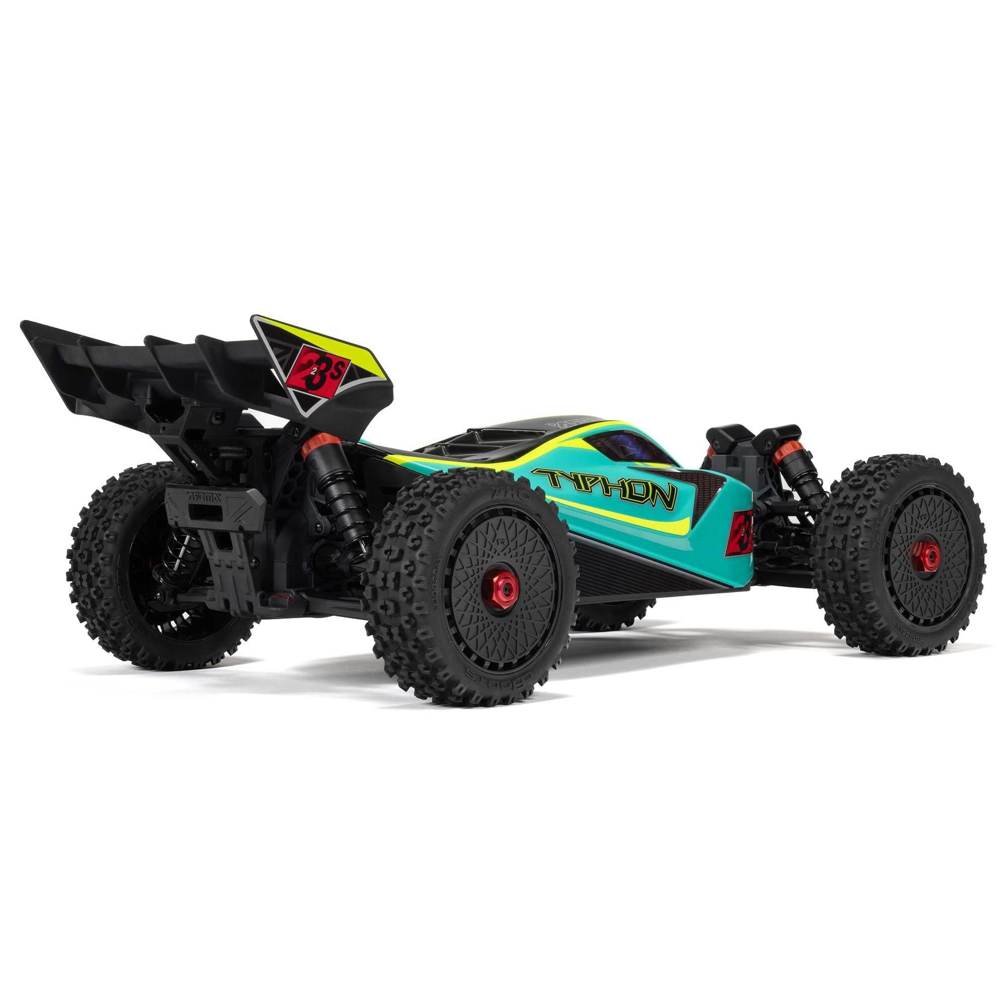 Arrma Buggy 4X4 Typhon brushless 223S BLX 1/8 avec DSC RTR vert - ARA4306V4T1 - Breizh Modélisme.