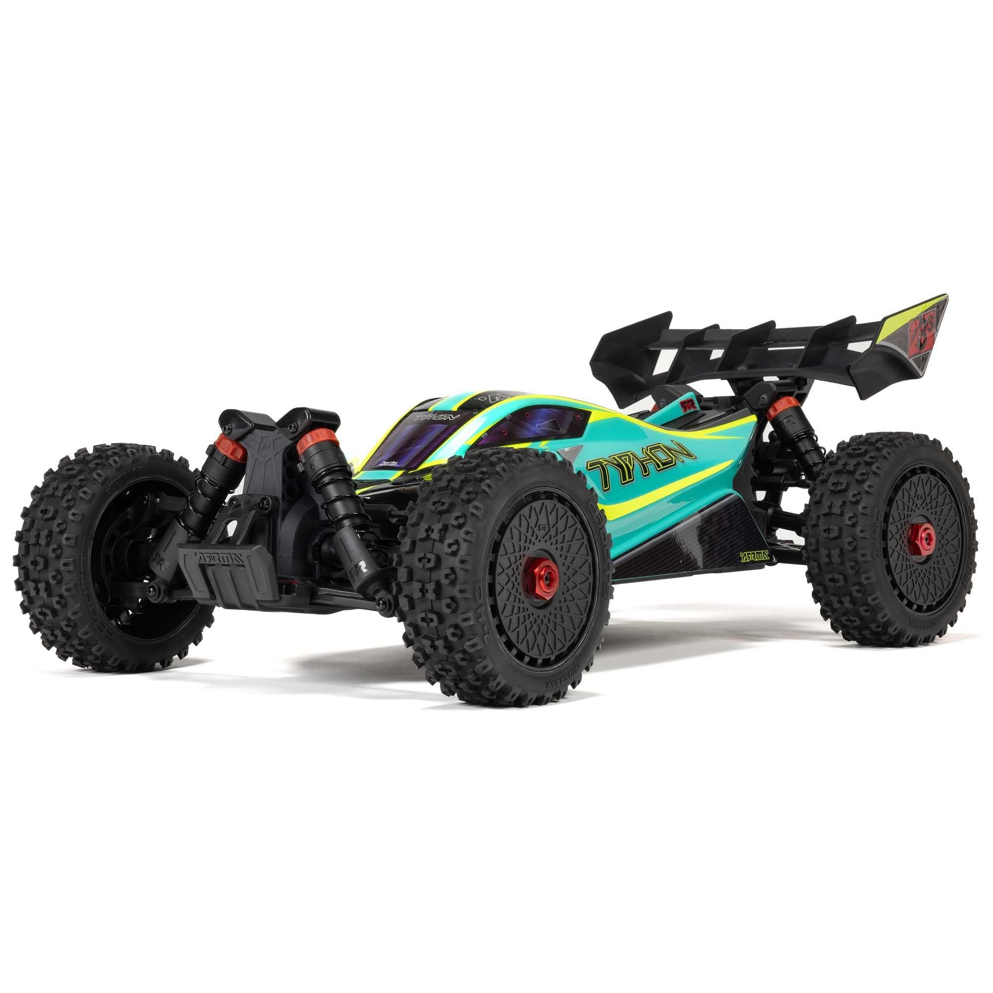 Arrma Buggy 4X4 Typhon brushless 223S BLX 1/8 avec DSC RTR vert - ARA4306V4T1 - Breizh Modélisme.