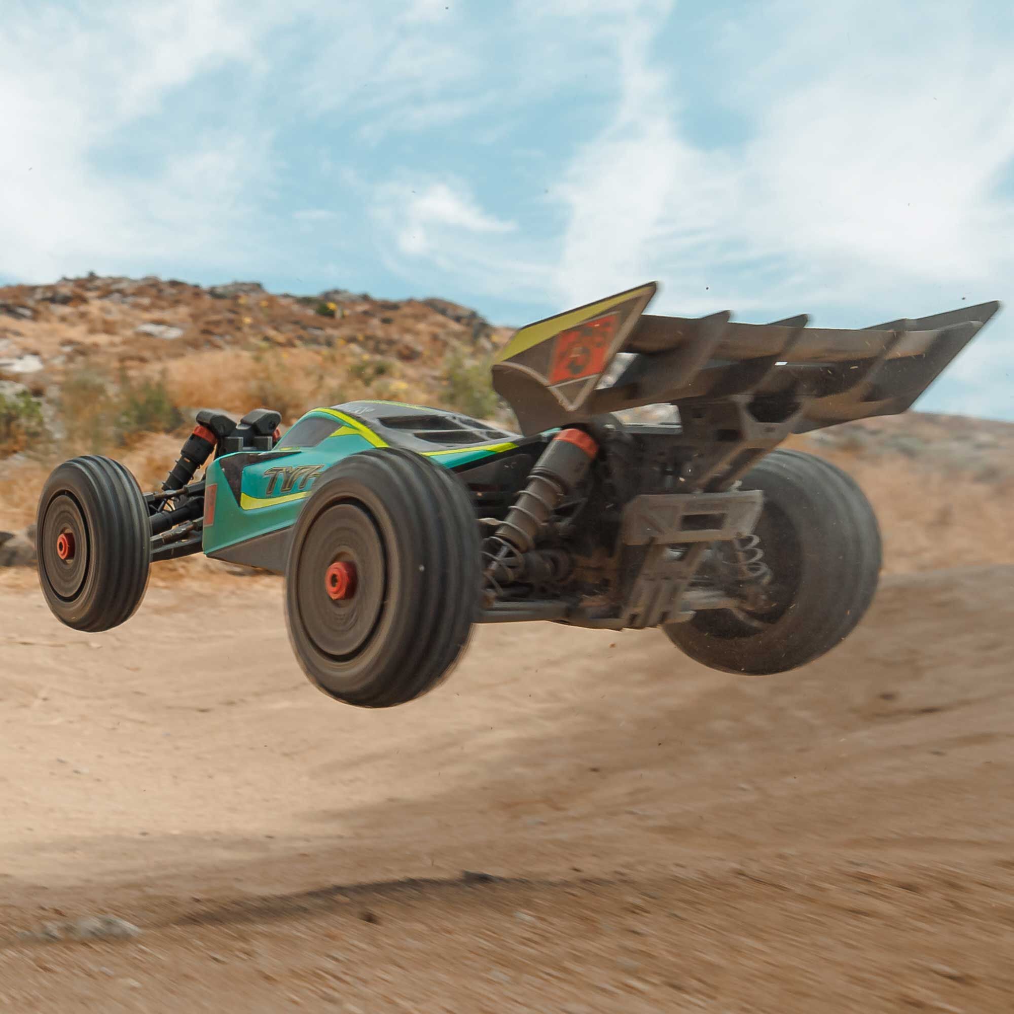 Arrma Buggy 4X4 Typhon brushless 223S BLX 1/8 avec DSC RTR vert - ARA4306V4T1 - Breizh Modélisme.