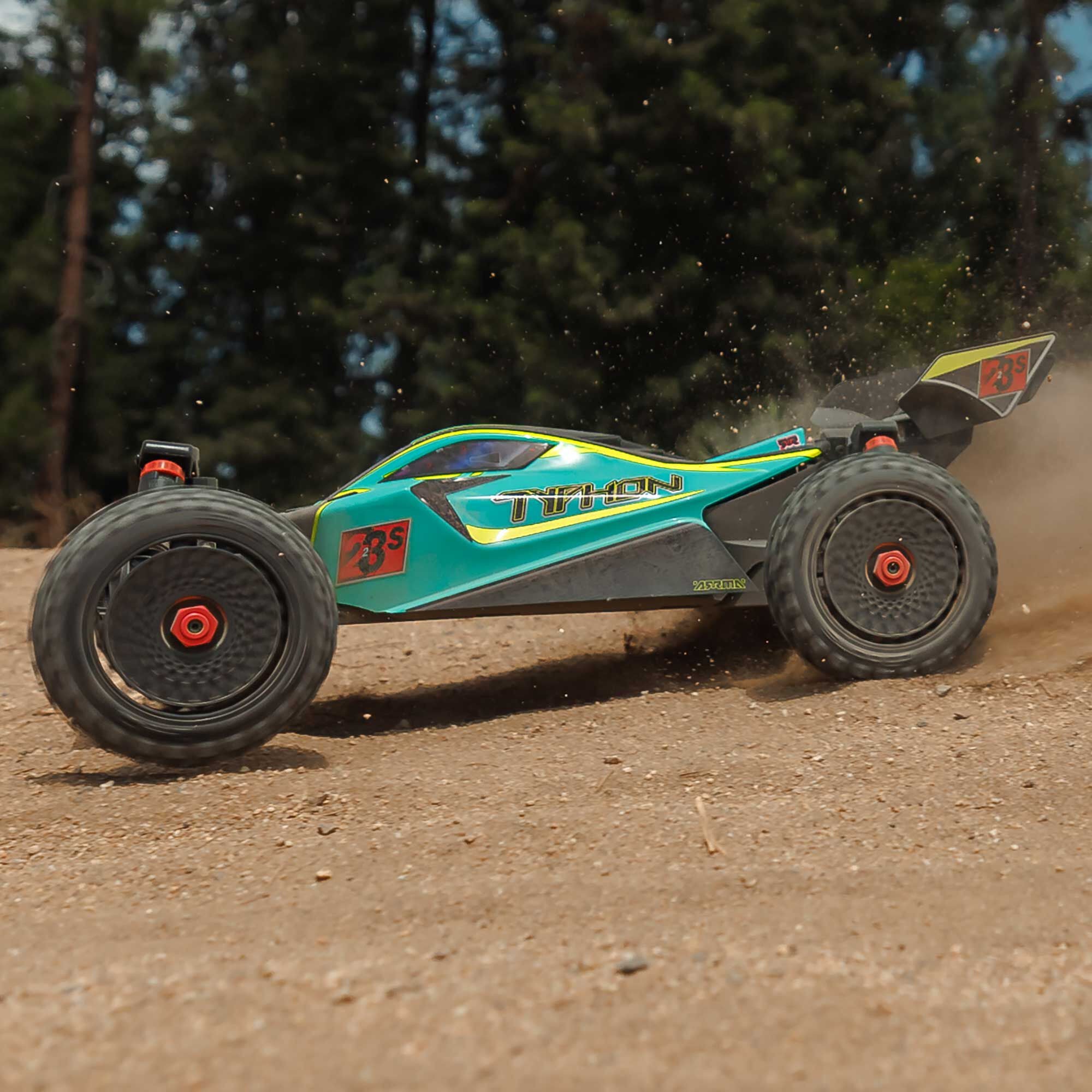 Arrma Buggy 4X4 Typhon brushless 223S BLX 1/8 avec DSC RTR vert - ARA4306V4T1 - Breizh Modélisme.