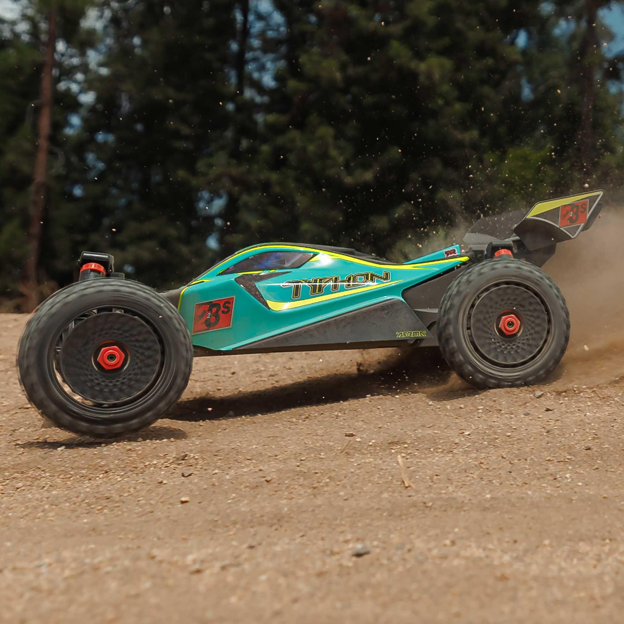 Arrma Buggy 4X4 Typhon brushless 223S BLX 1/8 avec DSC RTR vert - ARA4306V4T1 - Breizh Modélisme.