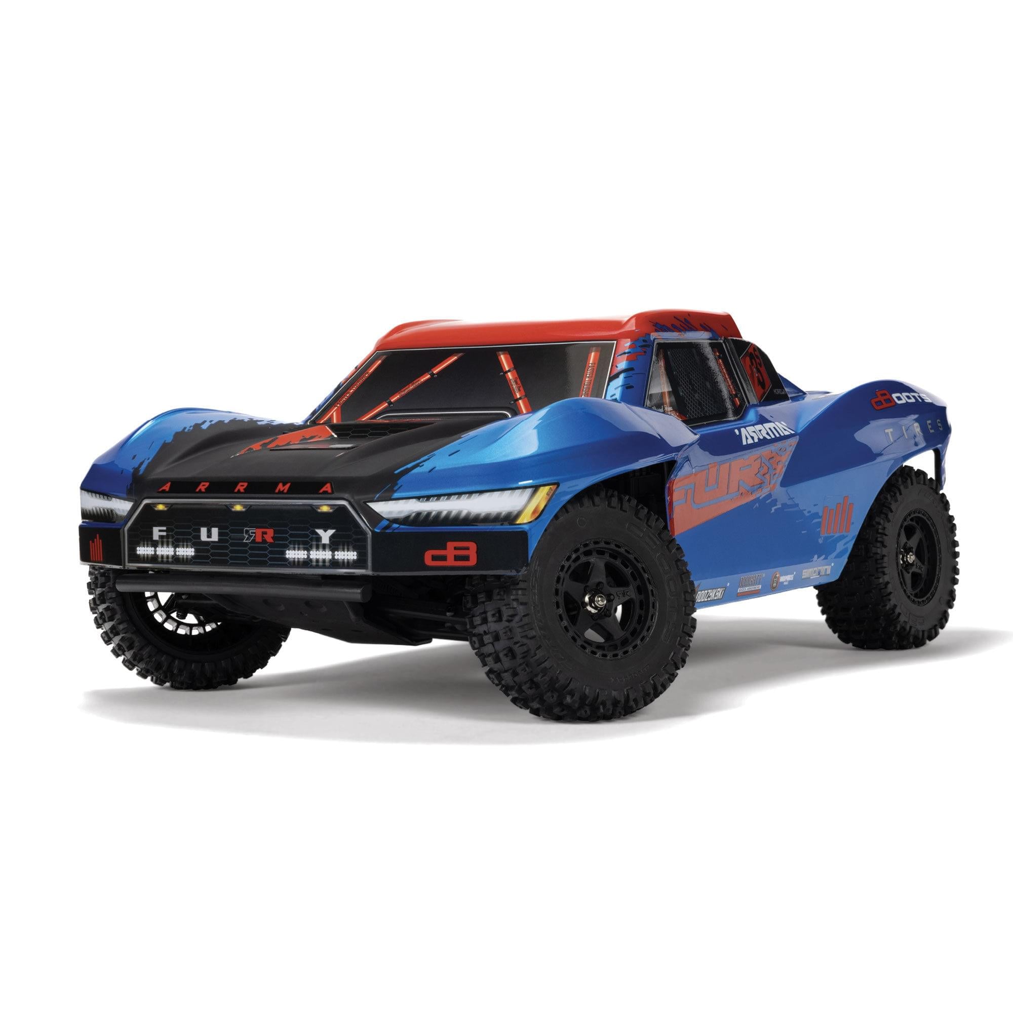 Arrma Fury 223S BLX Brushless 2WD Short Course bleu RTR - ARA3521T1 - Breizh Modélisme.