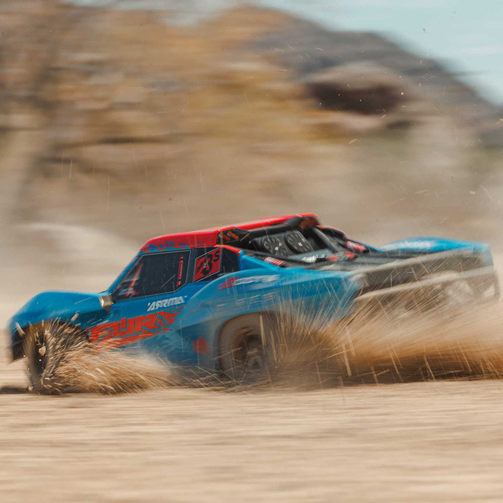 Arrma Fury 223S BLX Brushless 2WD Short Course bleu RTR - ARA3521T1 - Breizh Modélisme.