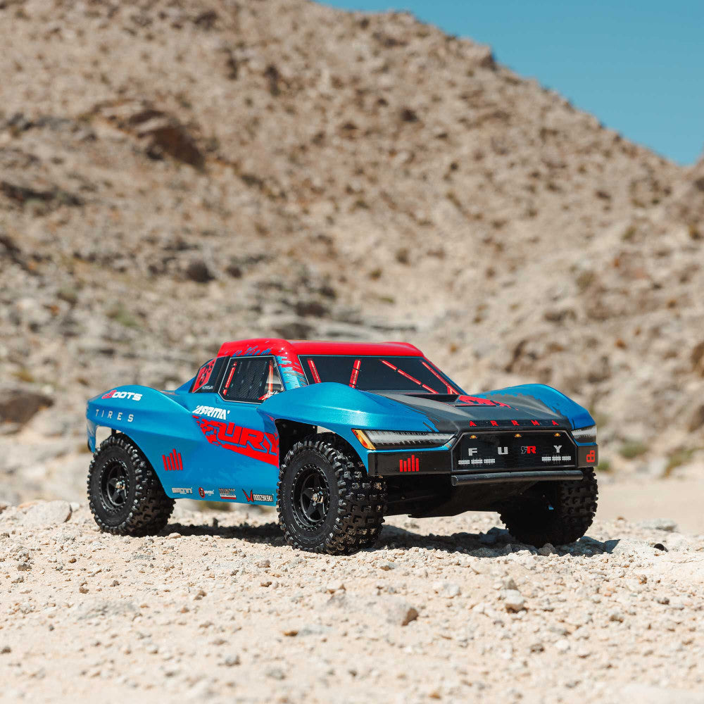 Arrma Fury 223S BLX Brushless 2WD Short Course bleu RTR - ARA3521T1 - Breizh Modélisme.