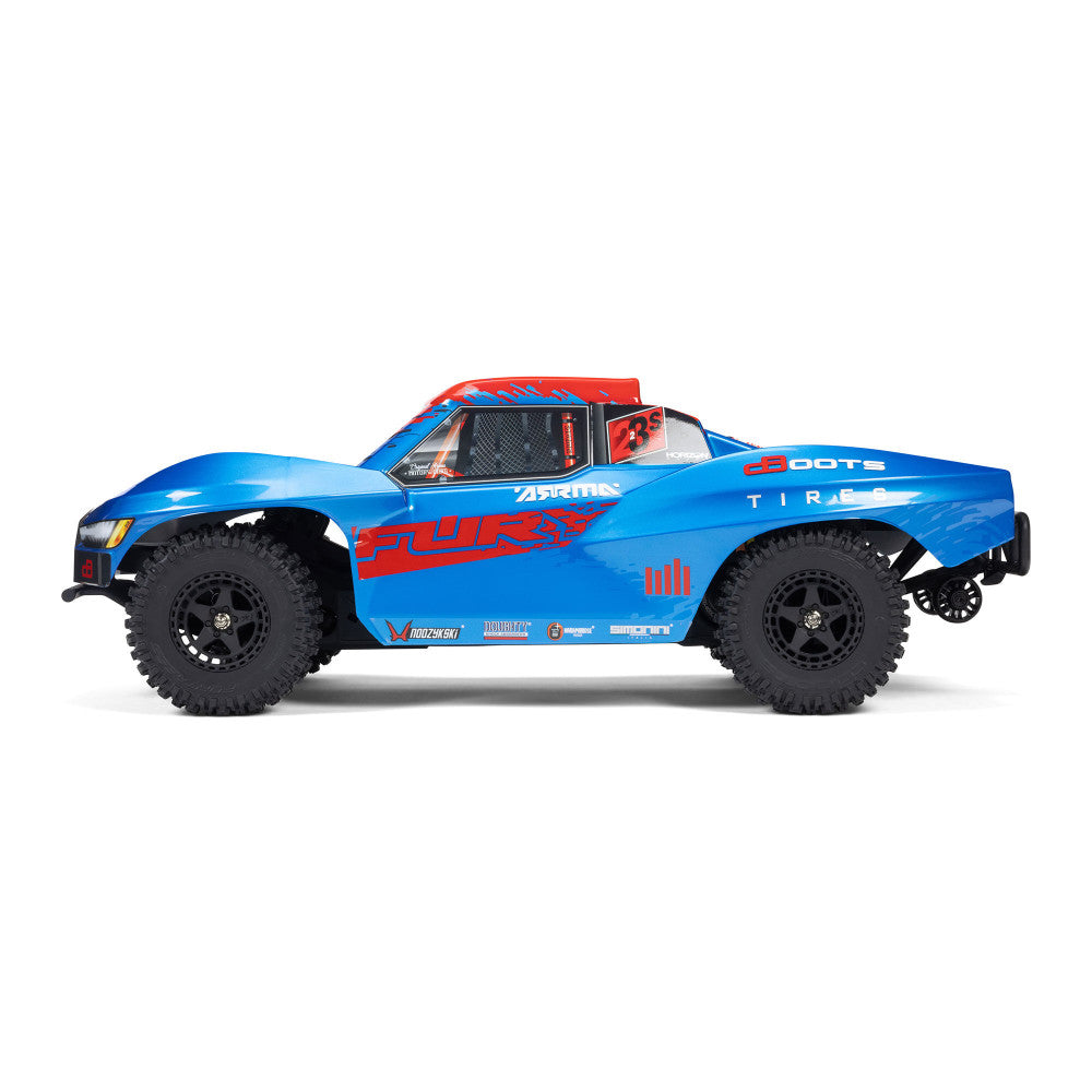 Arrma Fury 223S BLX Brushless 2WD Short Course bleu RTR - ARA3521T1 - Breizh Modélisme.
