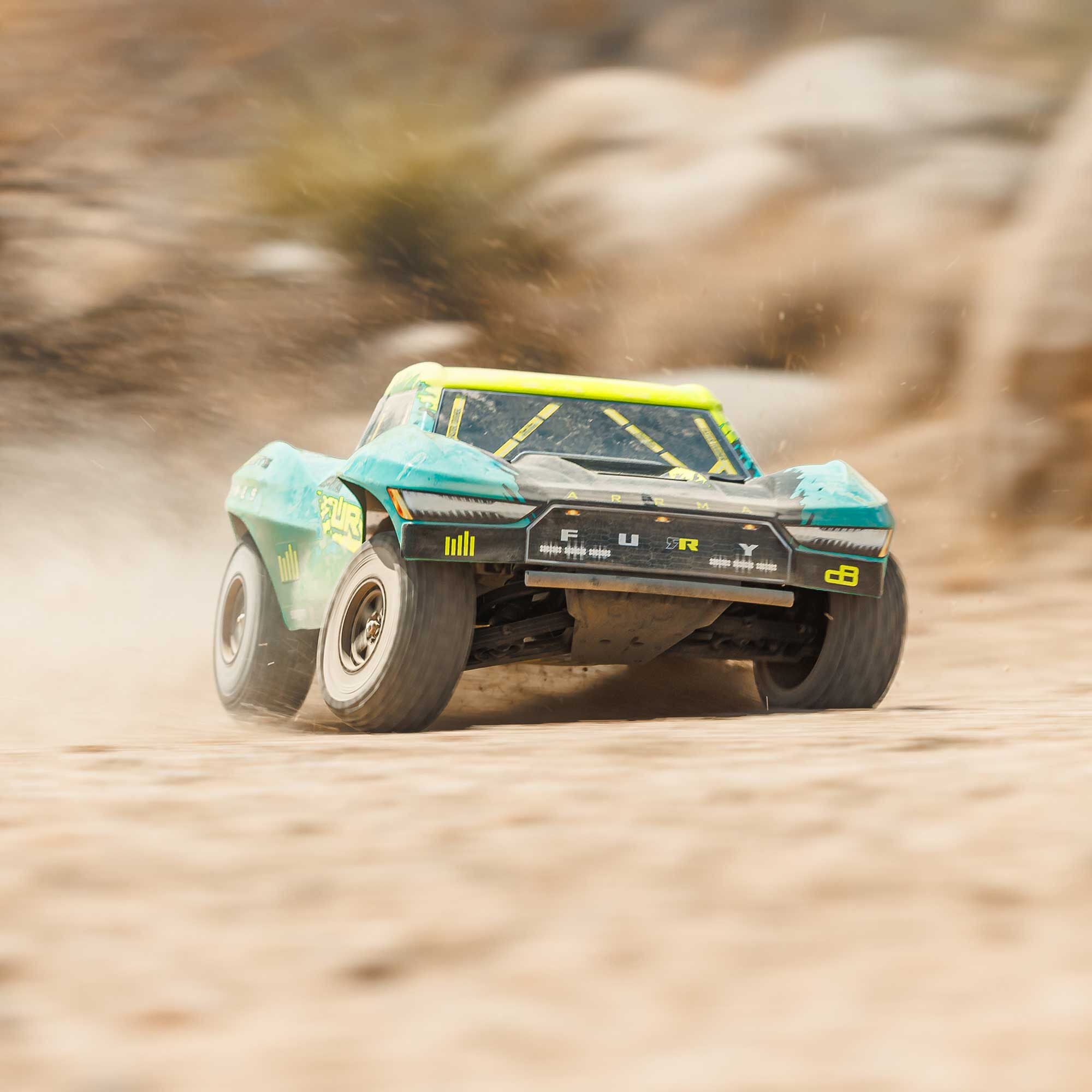 Arrma Fury 223S BLX Brushless 2WD Short Course vert RTR - ARA3521T2 - Breizh Modélisme.