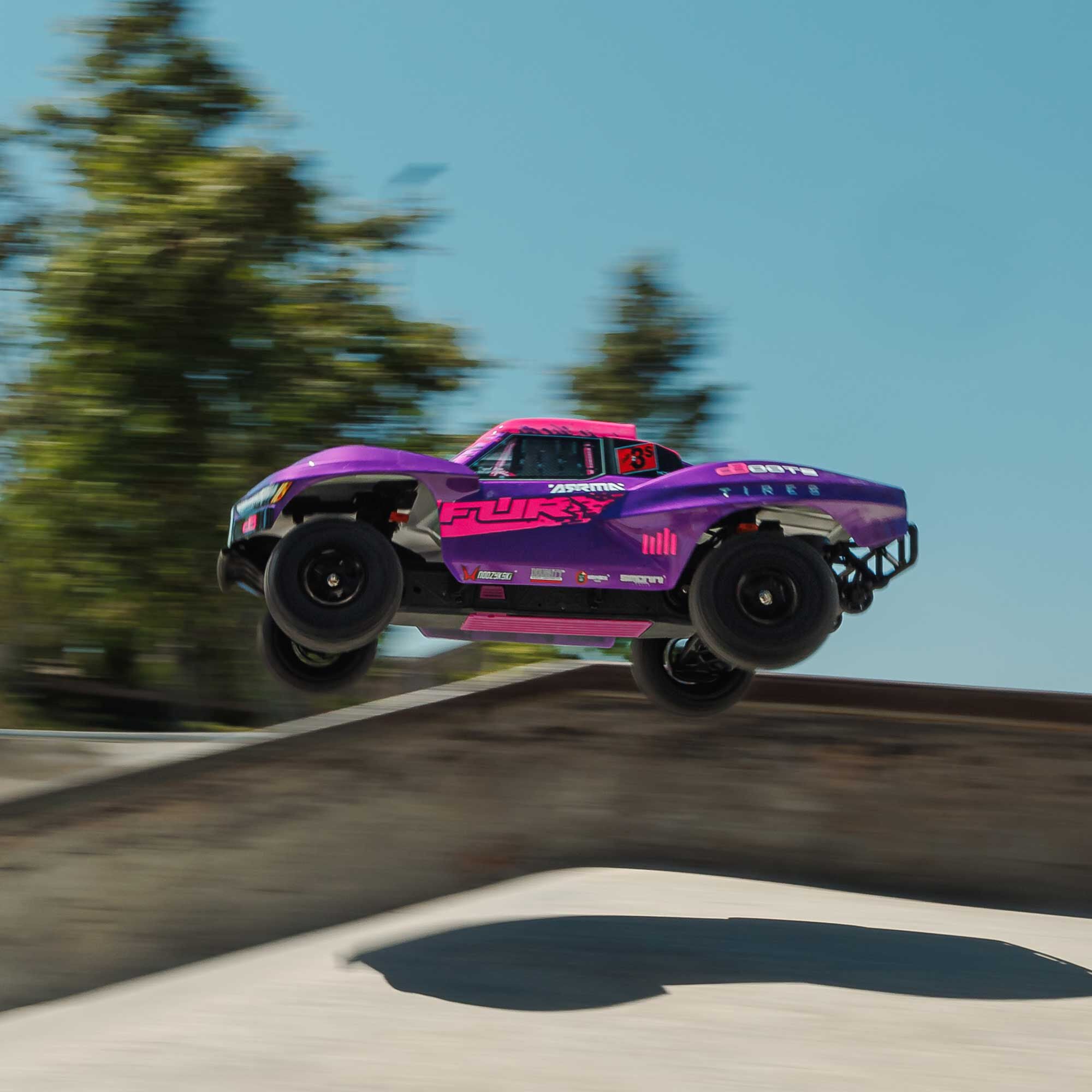 Arrma Fury 223S BLX Brushless 2WD Short Course violet RTR - ARA3521T3 - Breizh Modélisme.