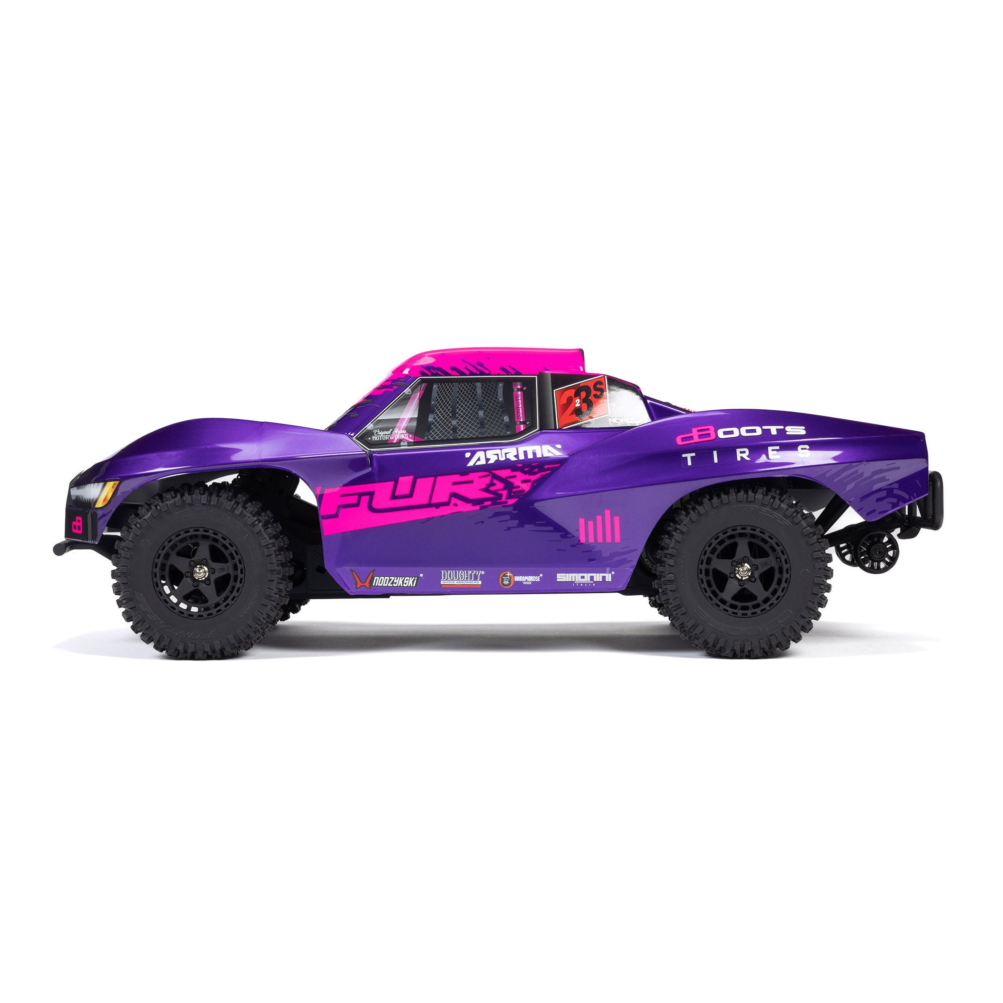 Arrma Fury 223S BLX Brushless 2WD Short Course violet RTR - ARA3521T3 - Breizh Modélisme.