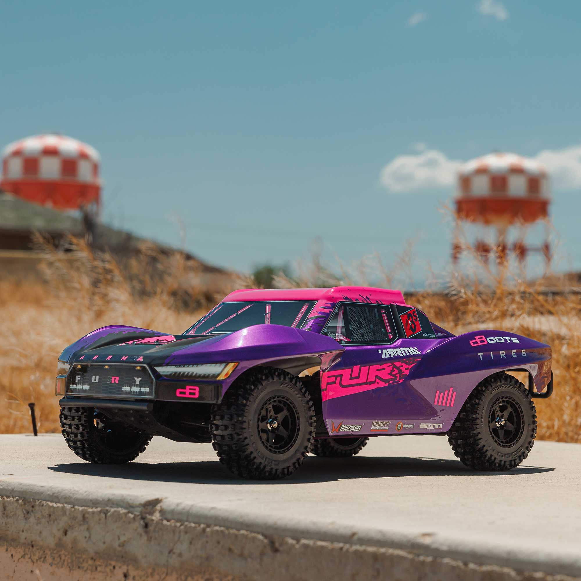 Arrma Fury 223S BLX Brushless 2WD Short Course violet RTR - ARA3521T3 - Breizh Modélisme.