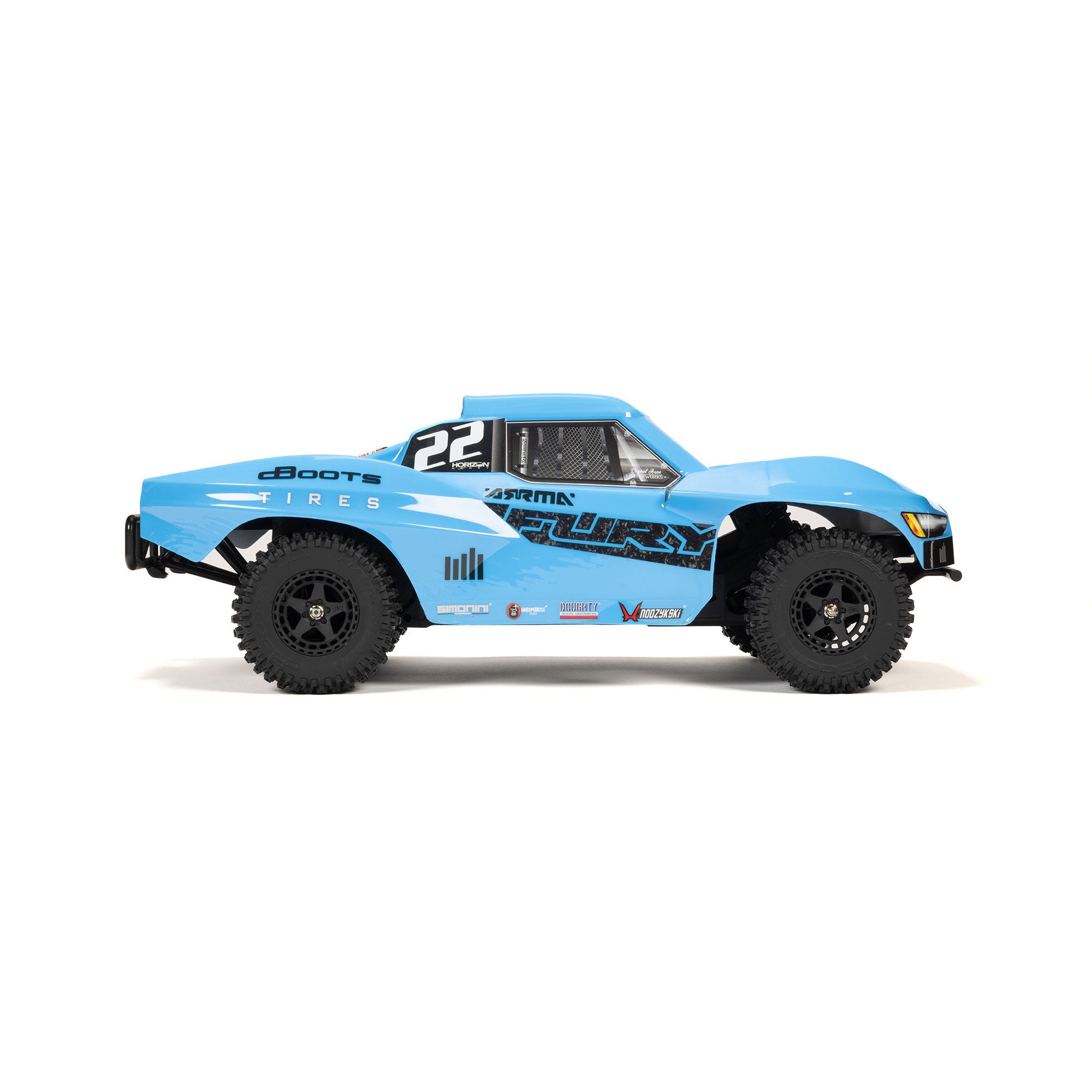 Arrma Fury Mega 550 2WD RTR 1/10 short course bleu - ARA3221ST2 - Breizh Modélisme.