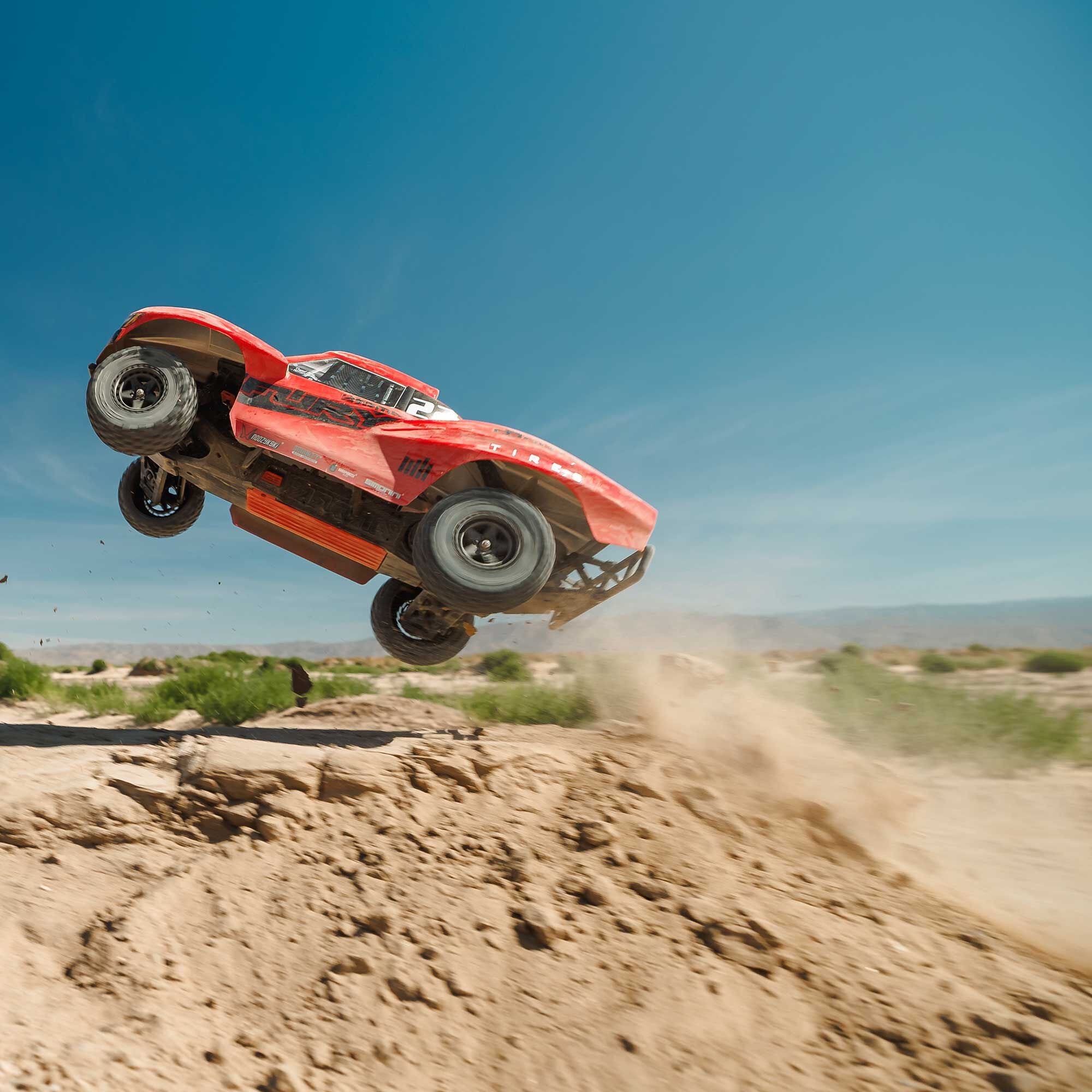 Arrma Fury Mega 550 2WD RTR 1/10 short course rouge - ARA3221ST1 - Breizh Modélisme.