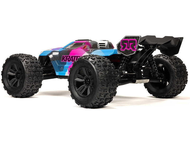 ARRMA Kraton 6S V6 4X4 BLX Brushless Monster Truck 1/8 RTR Bleu - Breizh Modélisme.