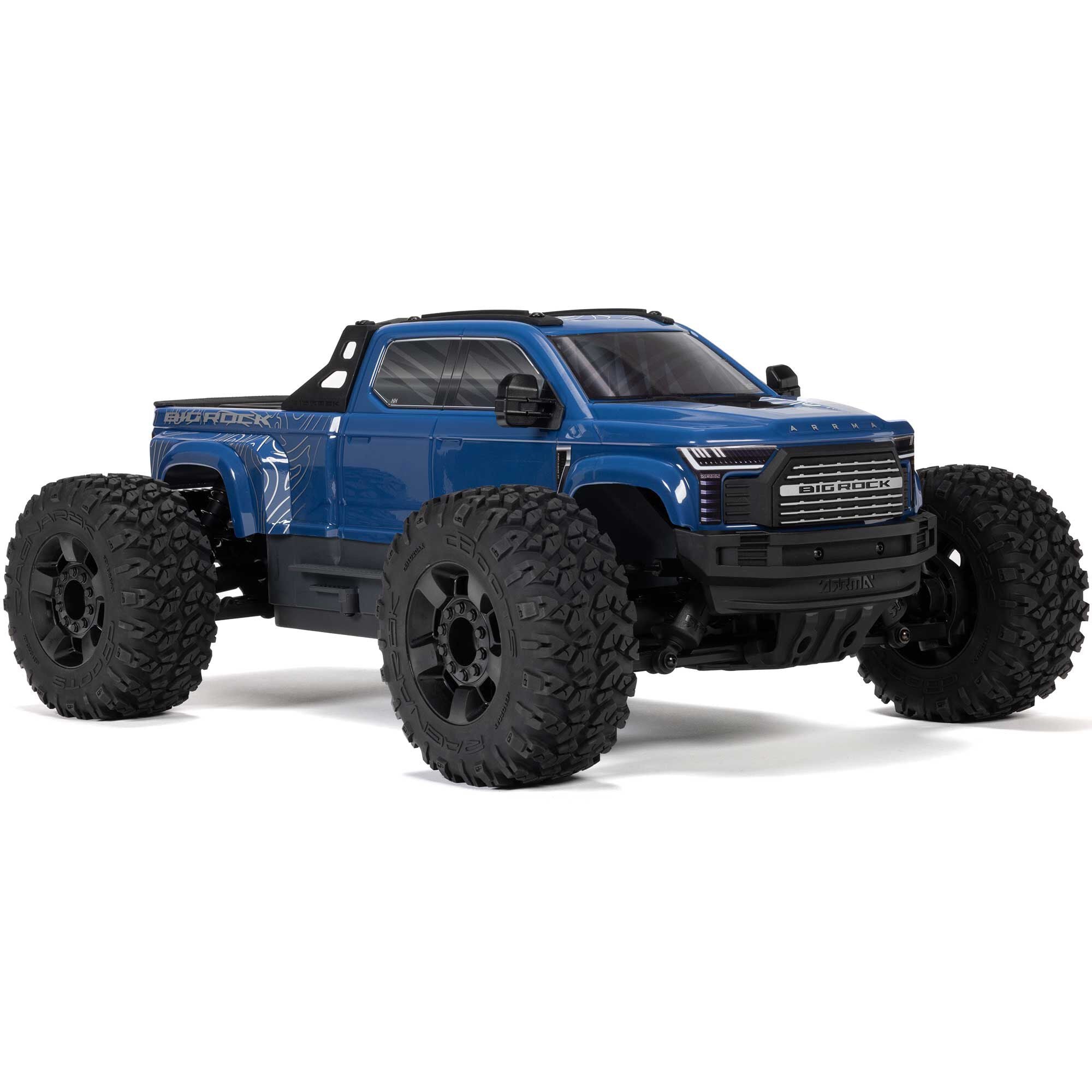 Arrma Monster Truck 1/10 BIG ROCK 223S DSC brushless 4X4 RTR bleu - ARA4312V4T3 - Breizh Modélisme.