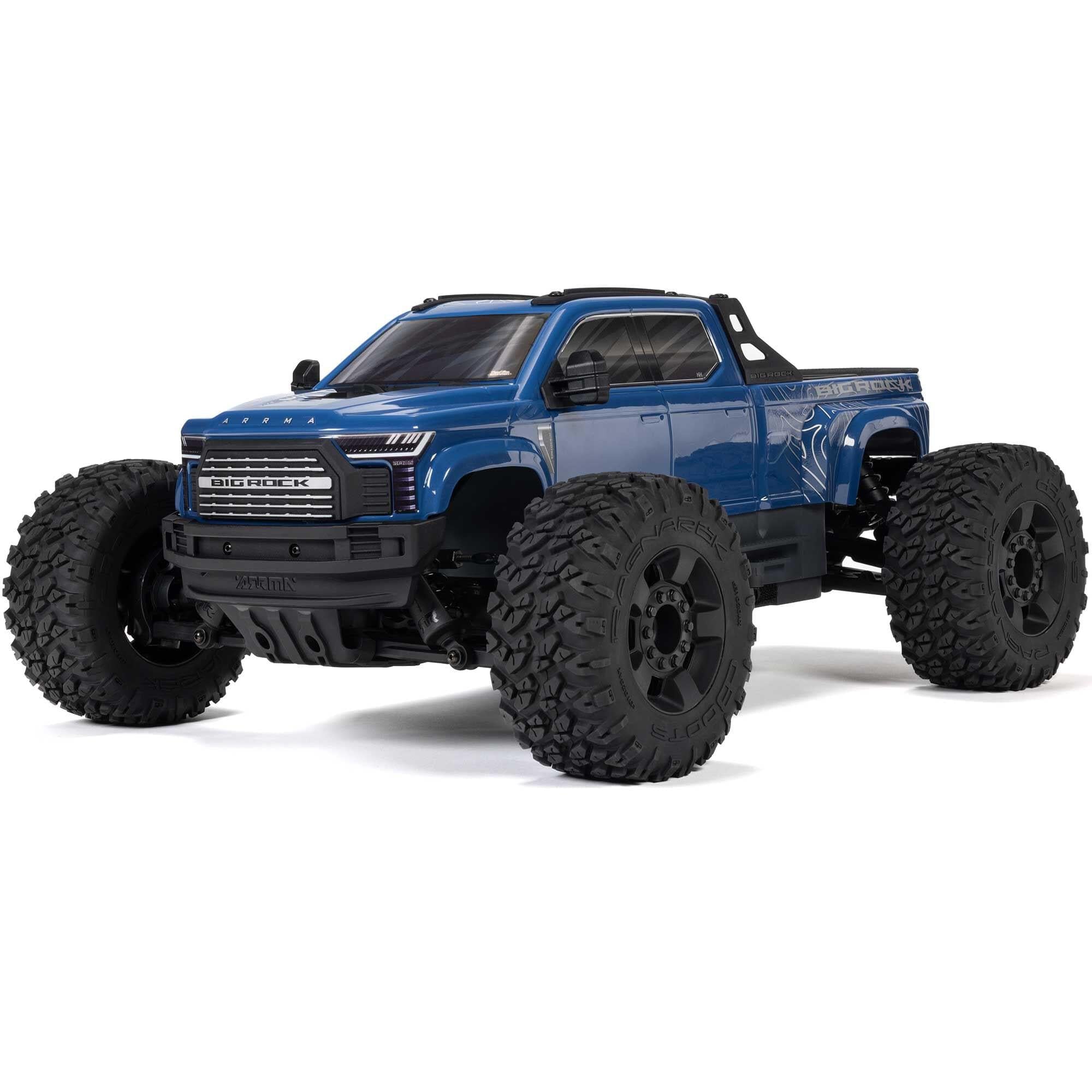 Arrma Monster Truck 1/10 BIG ROCK 223S DSC brushless 4X4 RTR bleu - ARA4312V4T3 - Breizh Modélisme.