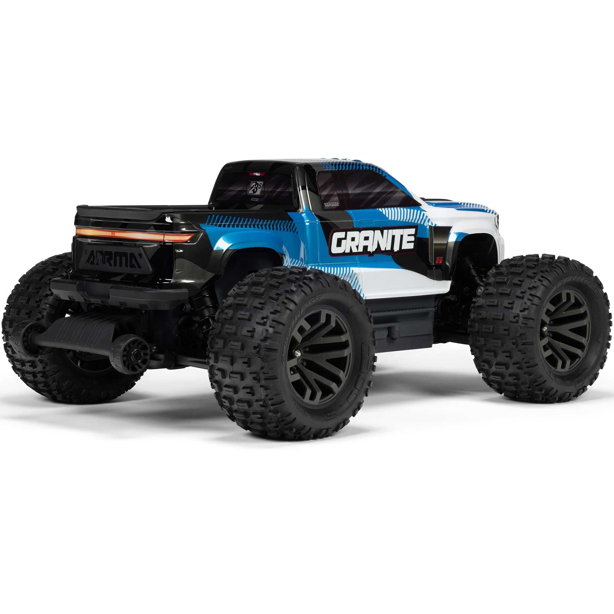 Arrma Monster Truck brushless GRANITE 223S DSC 4X4 RTR 1/10 bleu - ARA4302V4T1 - Breizh Modélisme.