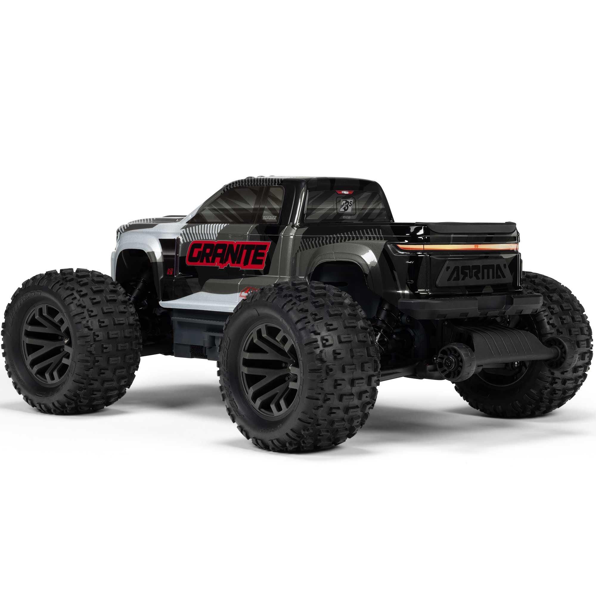 Arrma Monster Truck brushless GRANITE 223S DSC 4X4 RTR 1/10 gris - ARA4302V4T3 - Breizh Modélisme.