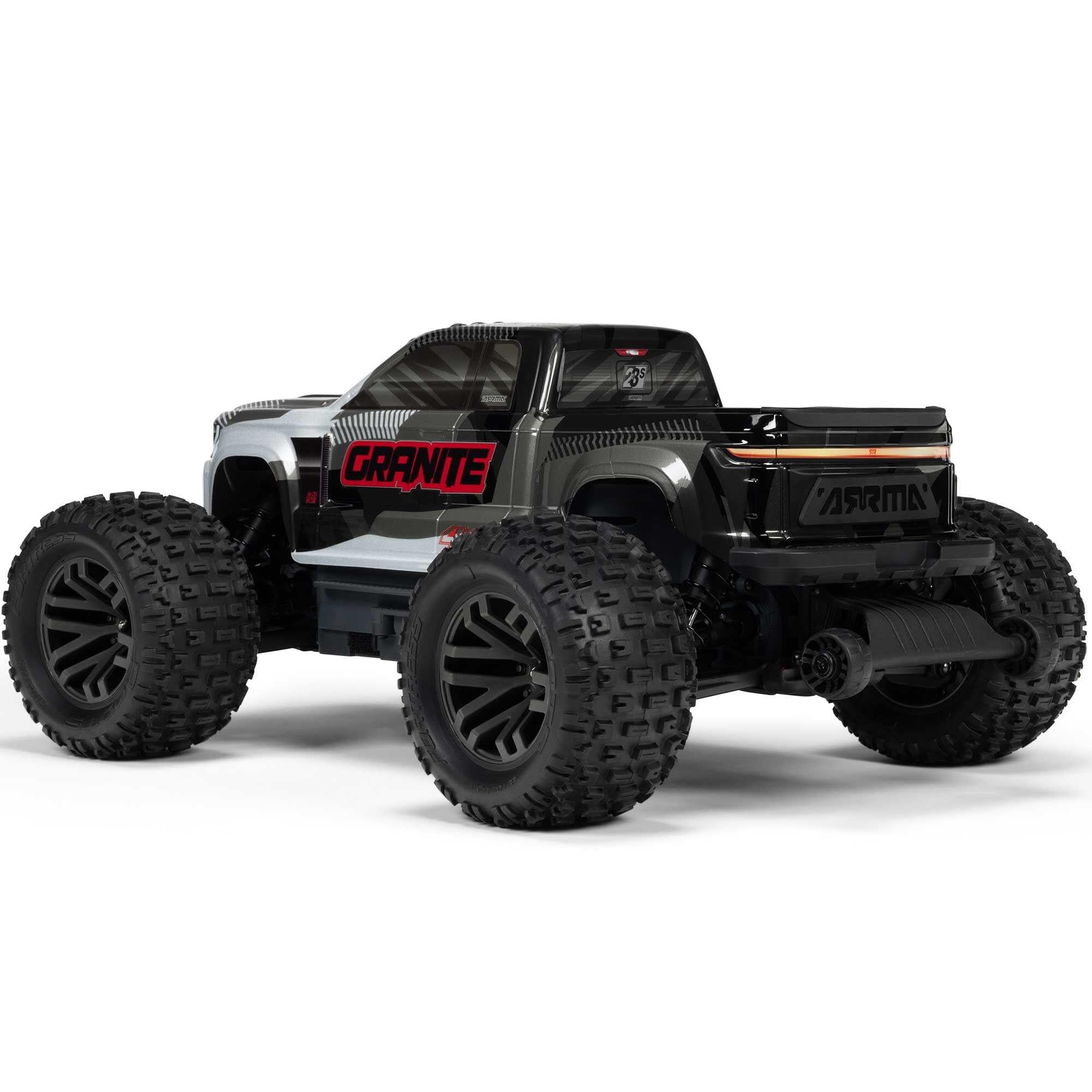 Arrma Monster Truck brushless GRANITE 223S DSC 4X4 RTR 1/10 gris - ARA4302V4T3 - Breizh Modélisme.