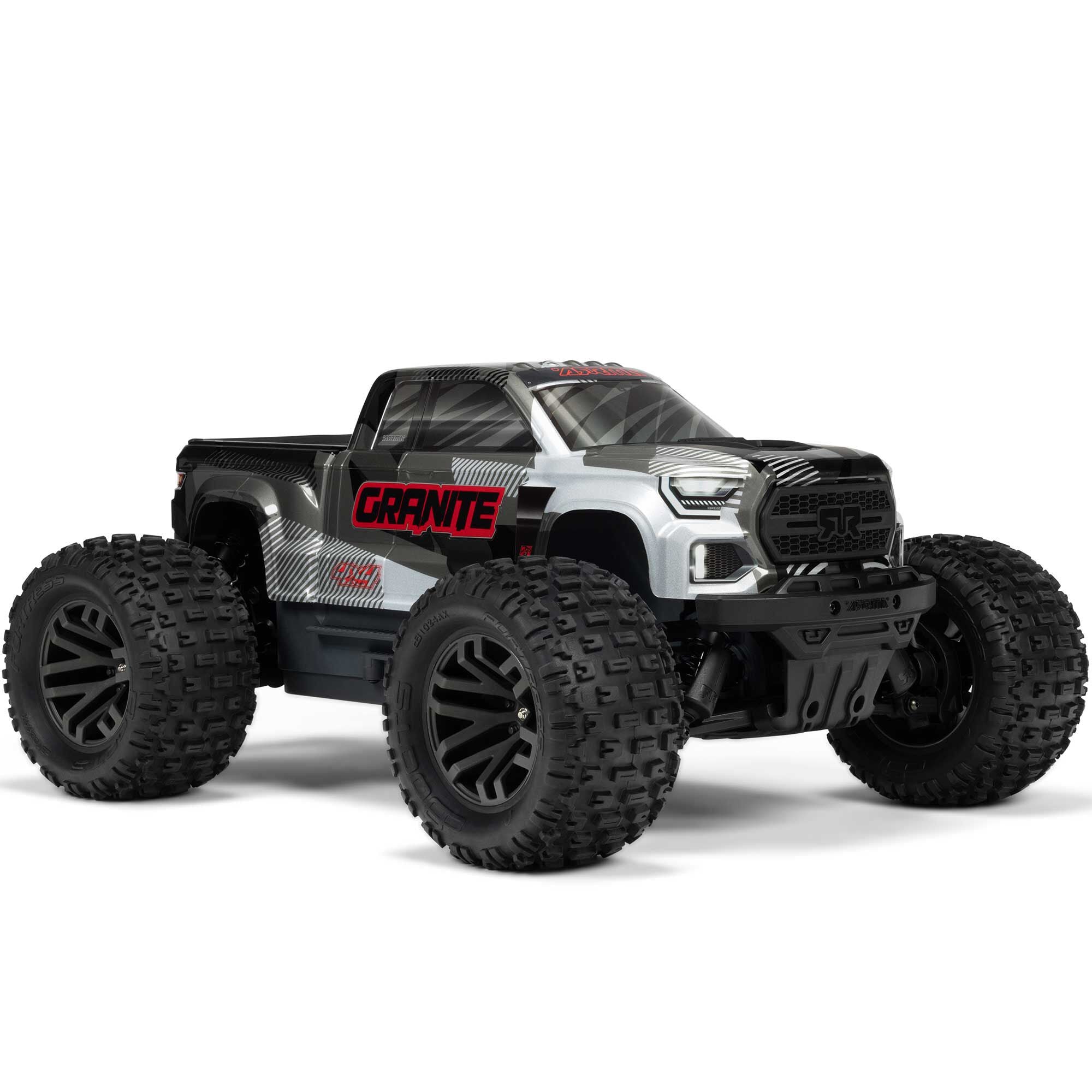 Arrma Monster Truck brushless GRANITE 223S DSC 4X4 RTR 1/10 gris - ARA4302V4T3 - Breizh Modélisme.