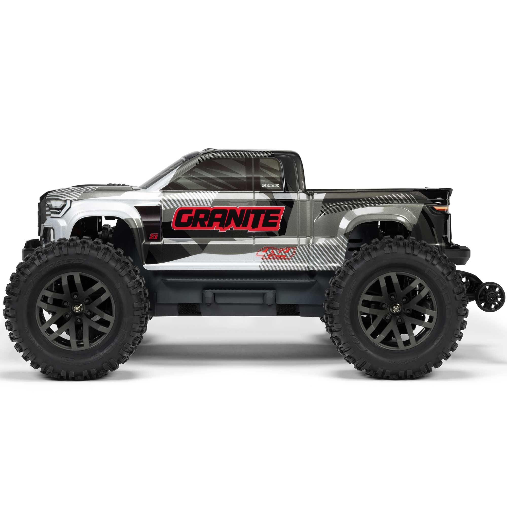 Arrma Monster Truck brushless GRANITE 223S DSC 4X4 RTR 1/10 gris - ARA4302V4T3 - Breizh Modélisme.