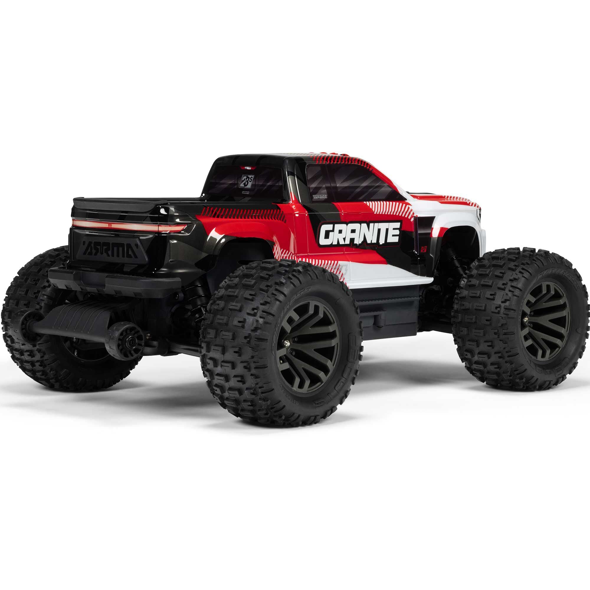 Arrma Monster Truck brushless GRANITE 223S DSC 4X4 RTR 1/10 rouge - ARA4302V4T2 - Breizh Modélisme.