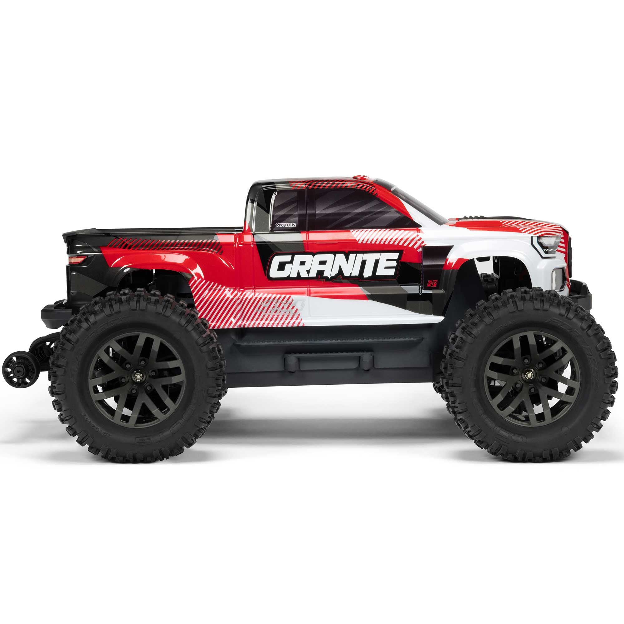 Arrma Monster Truck brushless GRANITE 223S DSC 4X4 RTR 1/10 rouge - ARA4302V4T2 - Breizh Modélisme.