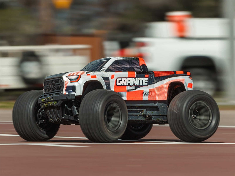 Arrma Monster Truck charbon Granite MEGA 665 4X4 RTR 1/10 ARA4202V4T3 - Breizh Modélisme.