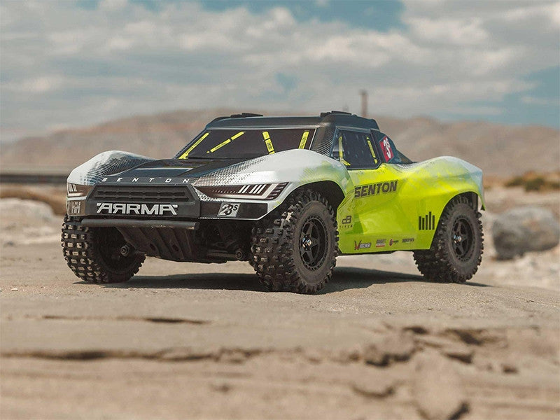 Arrma Senton 1/10 V4 223S BLX Brushless 4X4 jaune - ARA4303V4T1 - Breizh Modélisme.