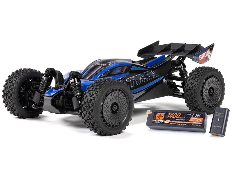 Arrma Typhon GROM 223S BLX 1/14 brushless 4X4 bleu - Breizh Modélisme.