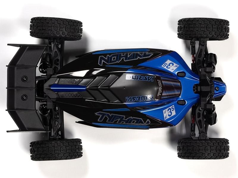 Arrma Typhon GROM 223S BLX 1/14 brushless 4X4 bleu - Breizh Modélisme.