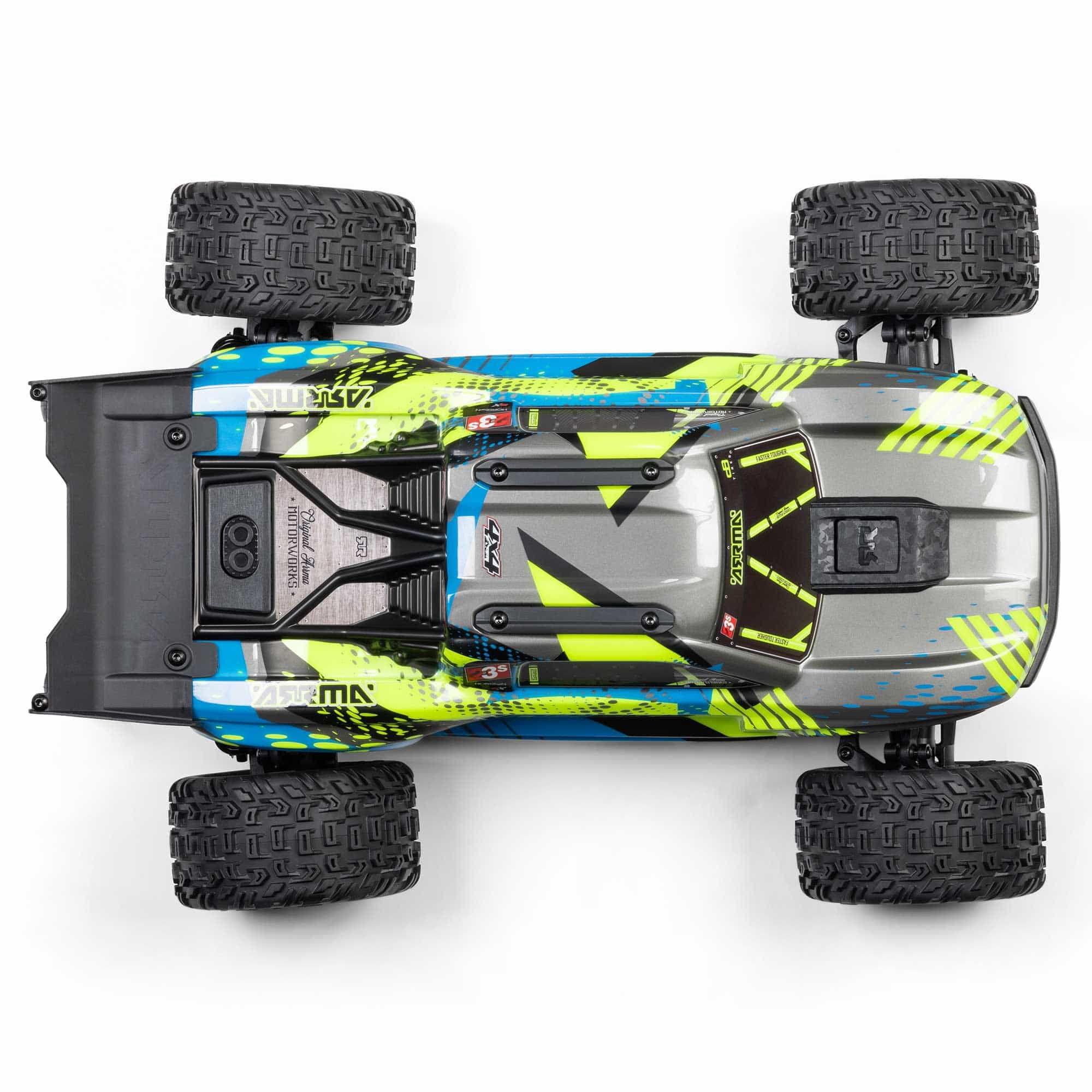 Arrma Vorteks 1/10 223S BLX brushless 4x4 stadium truck RTR jaune - ARA4305V4T2 - Breizh Modélisme.