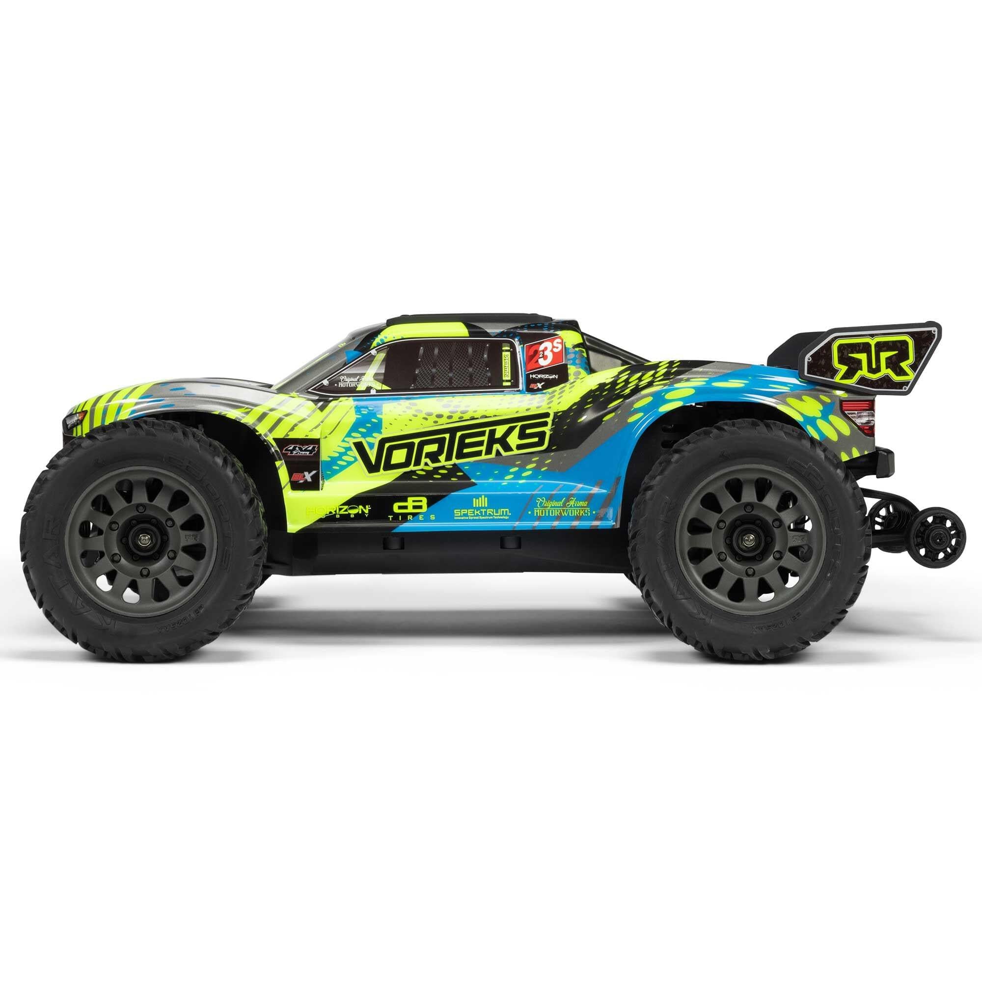 Arrma Vorteks 1/10 223S BLX brushless 4x4 stadium truck RTR jaune - ARA4305V4T2 - Breizh Modélisme.