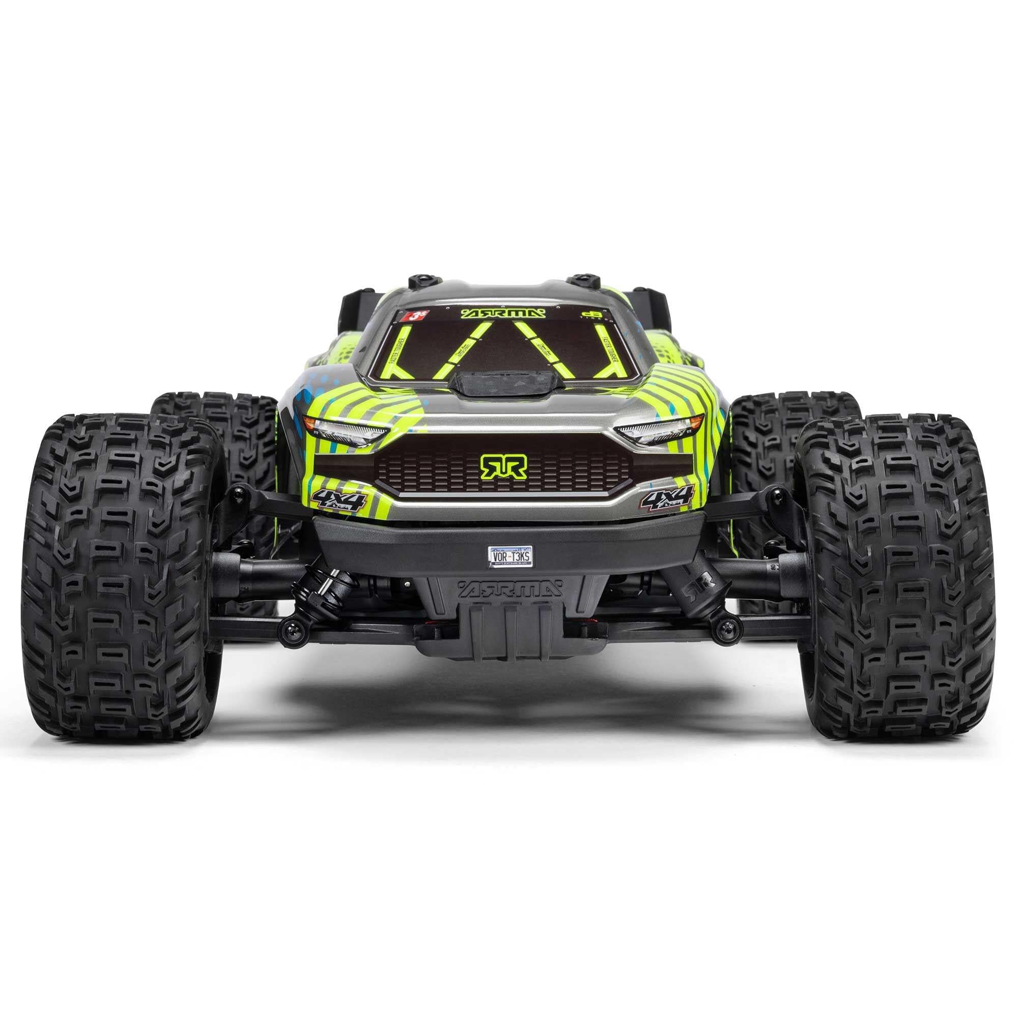 Arrma Vorteks 1/10 223S BLX brushless 4x4 stadium truck RTR jaune - ARA4305V4T2 - Breizh Modélisme.