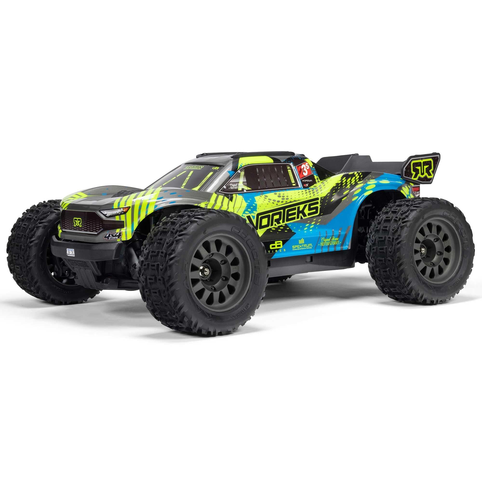 Arrma Vorteks 1/10 223S BLX brushless 4x4 stadium truck RTR jaune - ARA4305V4T2 - Breizh Modélisme.