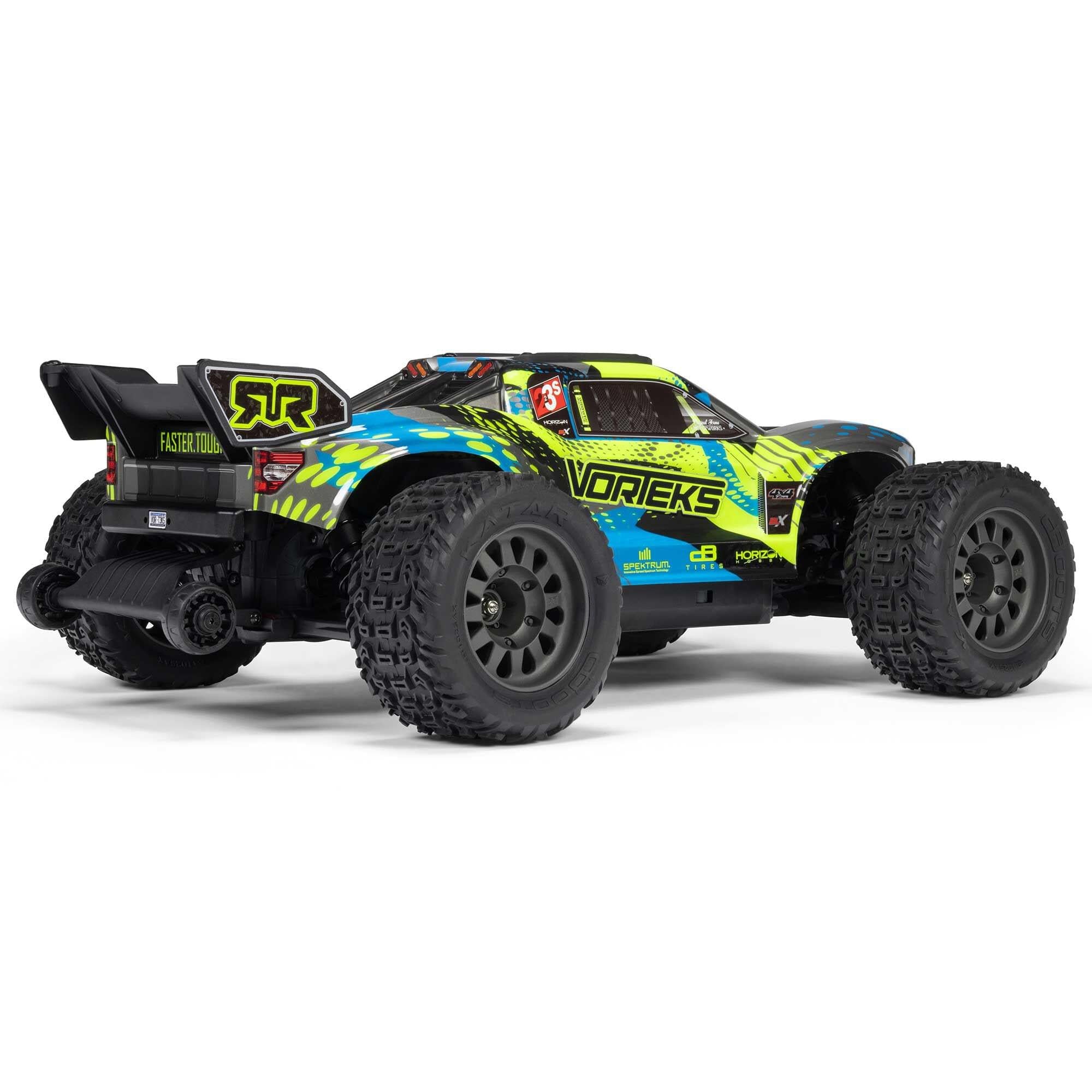 Arrma Vorteks 1/10 223S BLX brushless 4x4 stadium truck RTR jaune - ARA4305V4T2 - Breizh Modélisme.