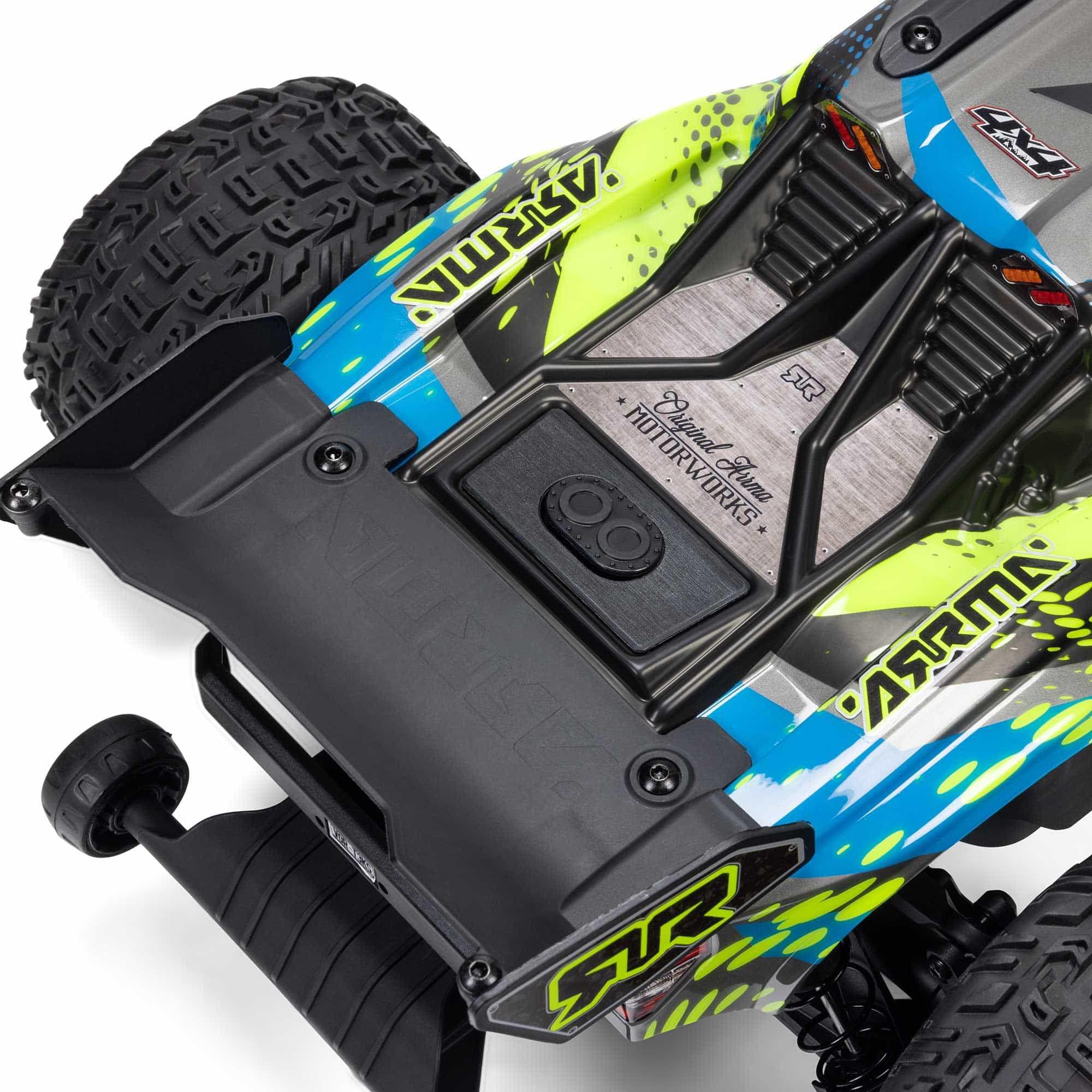 Arrma Vorteks 1/10 223S BLX brushless 4x4 stadium truck RTR jaune - ARA4305V4T2 - Breizh Modélisme.