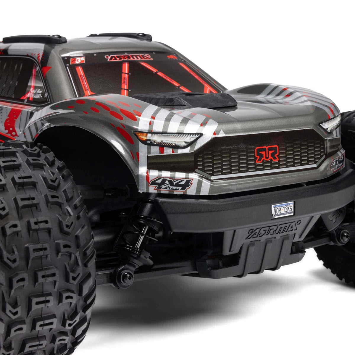 Arrma Vorteks 1/10 223S BLX brushless 4x4 stadium truck RTR rouge - ARA4305V4T1 - Breizh Modélisme.