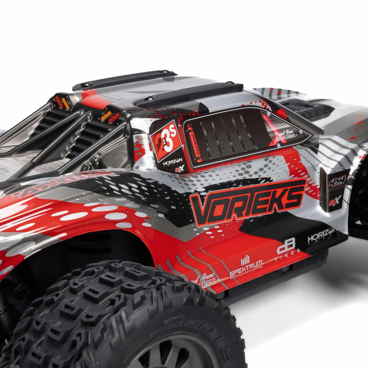 Arrma Vorteks 1/10 223S BLX brushless 4x4 stadium truck RTR rouge - ARA4305V4T1 - Breizh Modélisme.