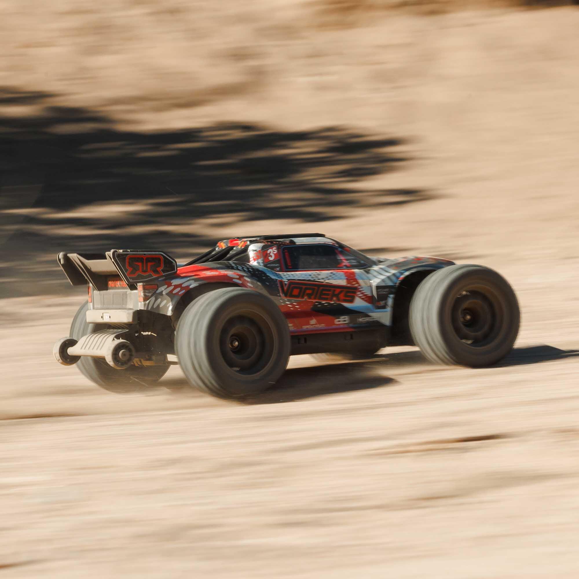 Arrma Vorteks 1/10 223S BLX brushless 4x4 stadium truck RTR rouge - ARA4305V4T1 - Breizh Modélisme.