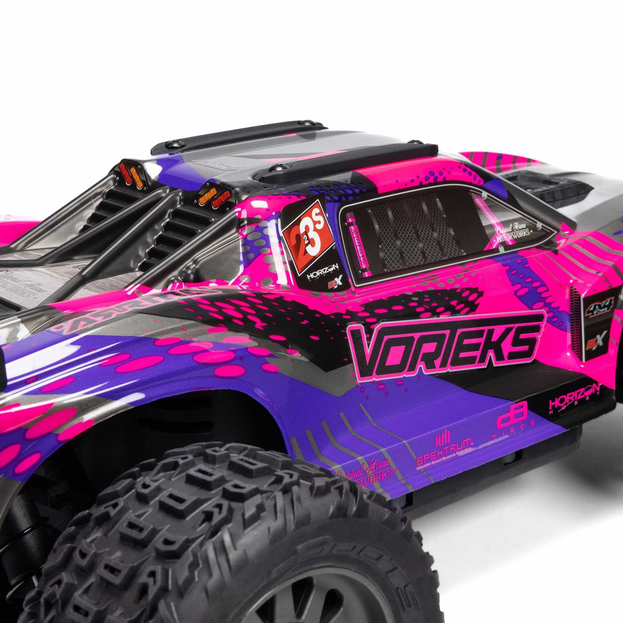 Arrma Vorteks 1/10 223S BLX brushless 4x4 stadium truck RTR violet - ARA4305V4T3 - Breizh Modélisme.