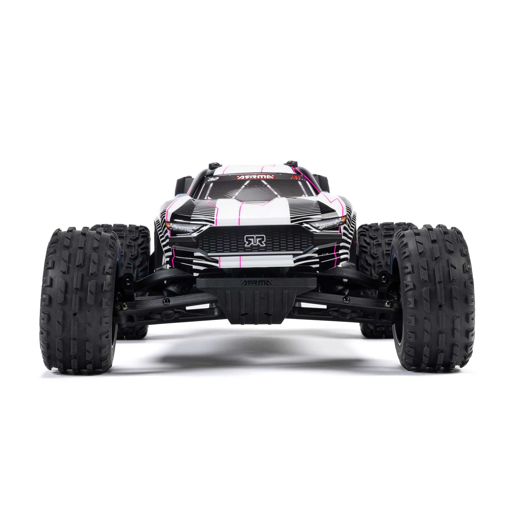 Arrma Vorteks Mega 550 2WD RTR stadium truck 1/10 bleu/rose - ARA3205T1 - Breizh Modélisme.