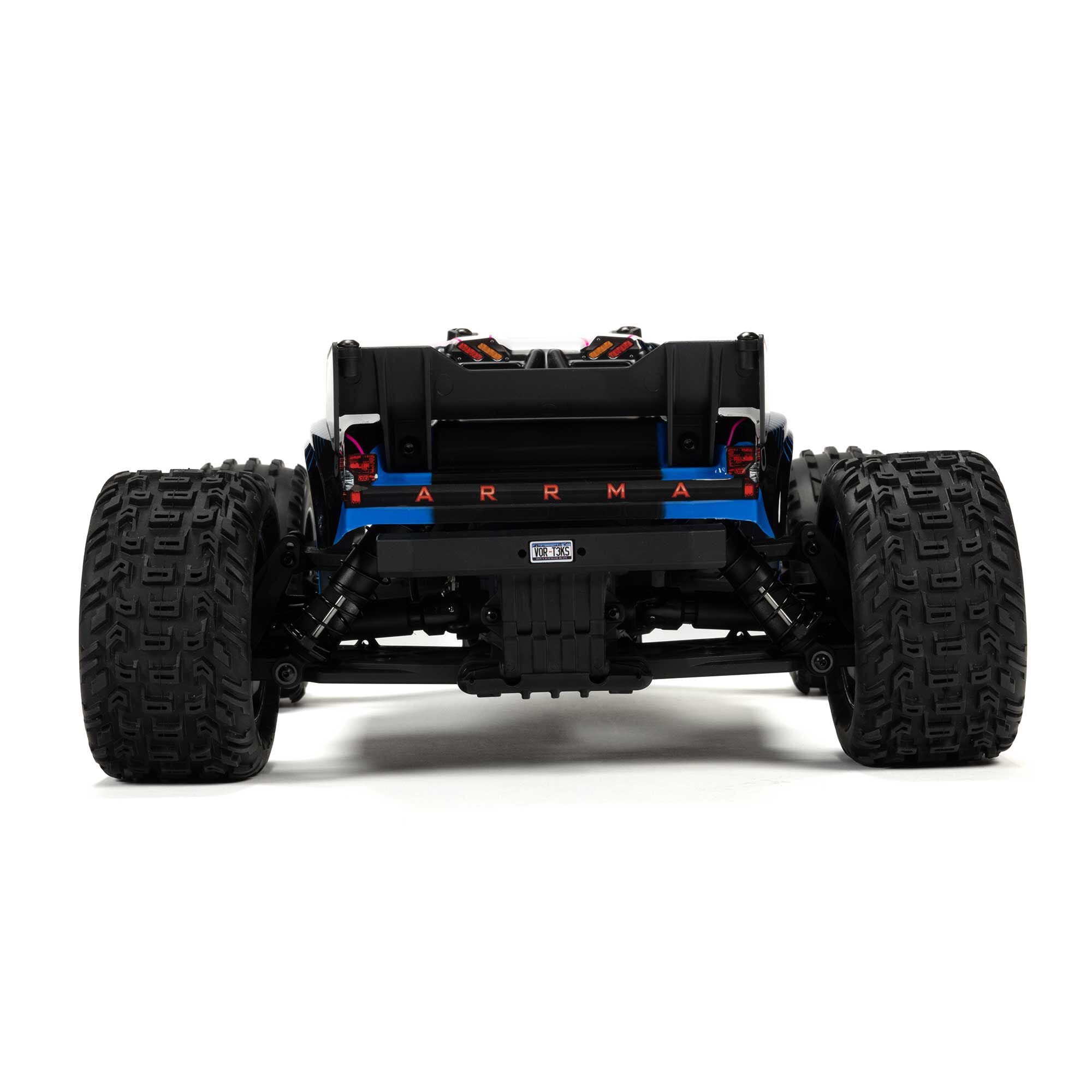 Arrma Vorteks Mega 550 2WD RTR stadium truck 1/10 bleu/rose - ARA3205T1 - Breizh Modélisme.