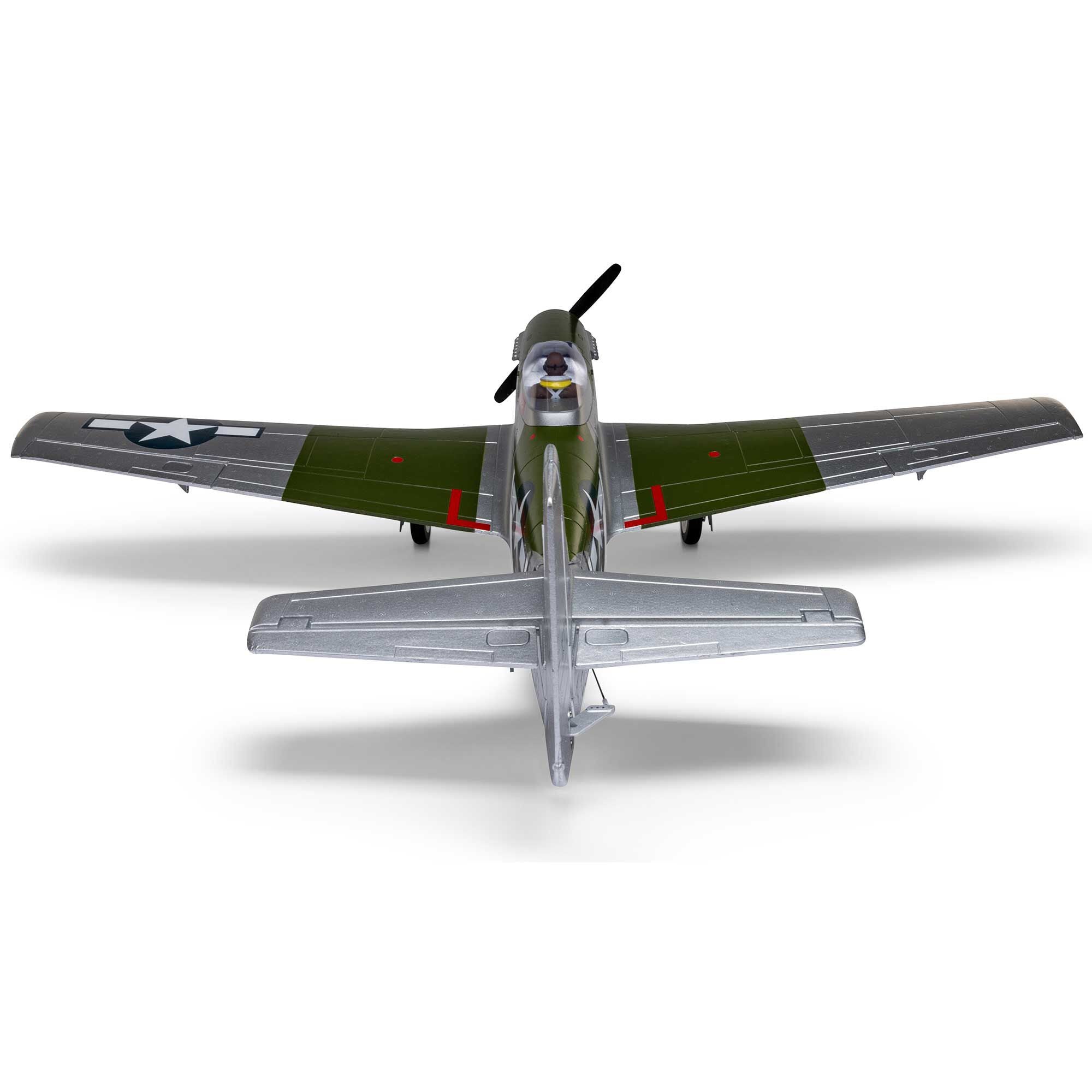 Avion E-Flite P-51D Mustang 1,0 m BNF Basic avec AS3X+ et SAFE EFL02650 - Breizh Modélisme.