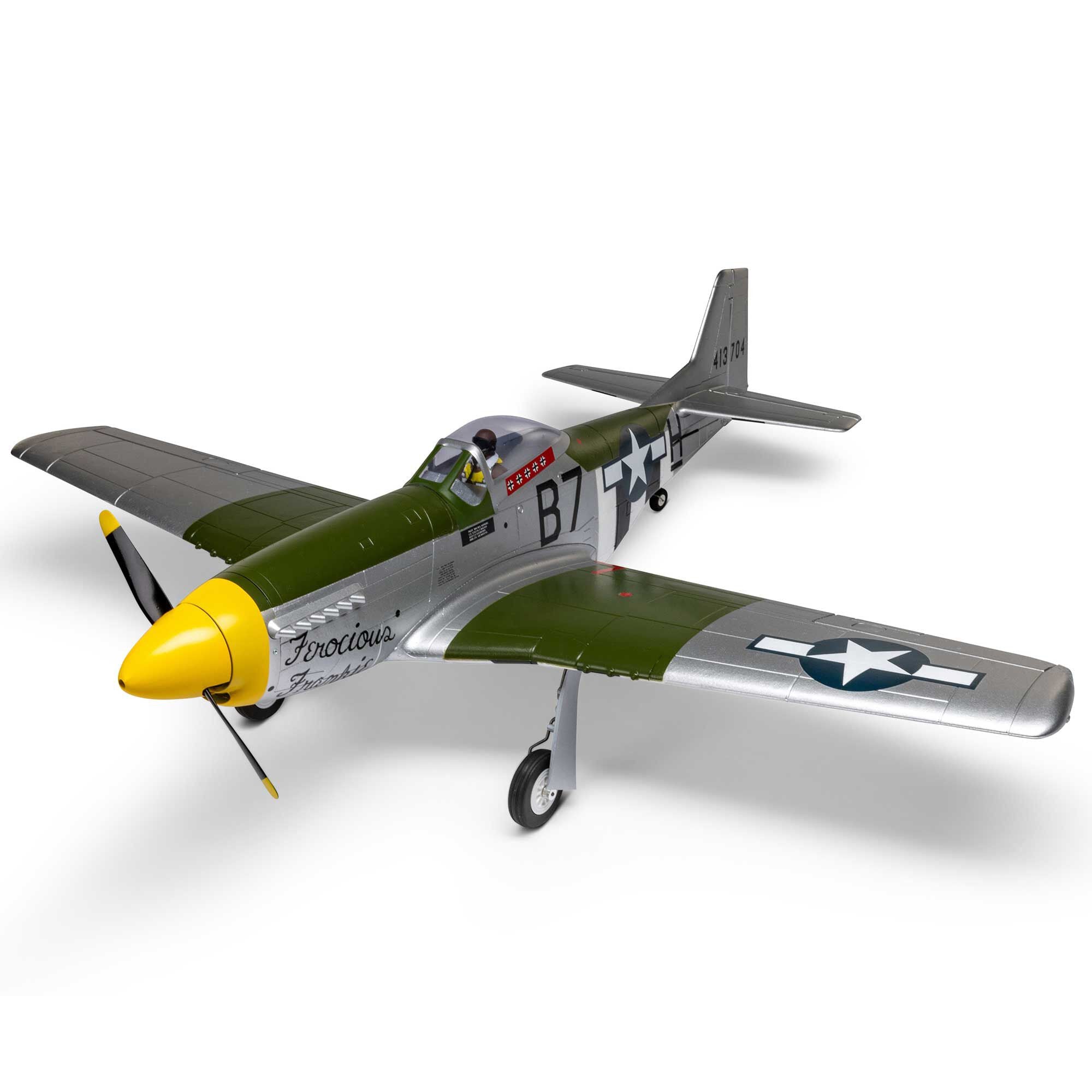 Avion E-Flite P-51D Mustang 1,0 m BNF Basic avec AS3X+ et SAFE EFL02650 - Breizh Modélisme.
