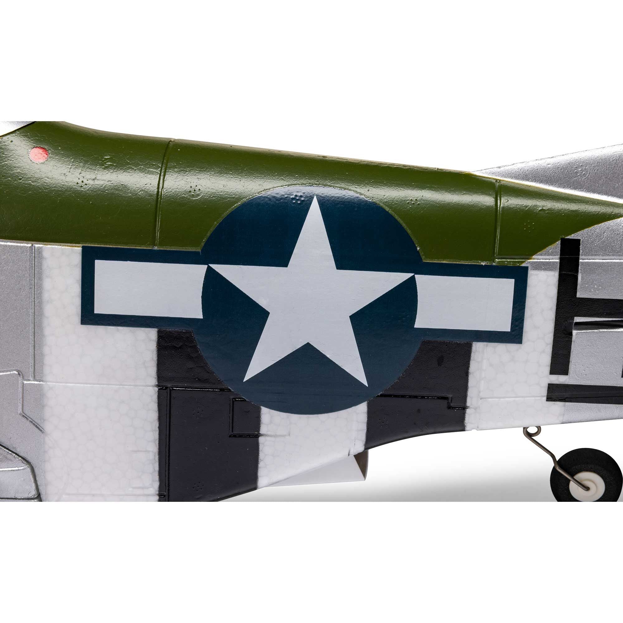 Avion E-Flite P-51D Mustang 1,0 m BNF Basic avec AS3X+ et SAFE EFL02650 - Breizh Modélisme.